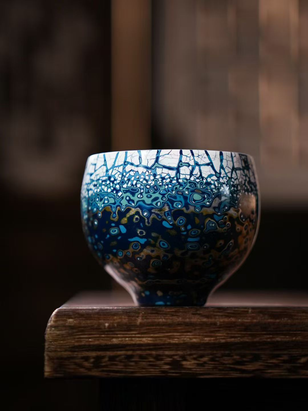 Handmade Thousand Layer Dajiu Lacquer Tea Cup, Oriental Art Lacquer Drinking Cup for Tea Lovers