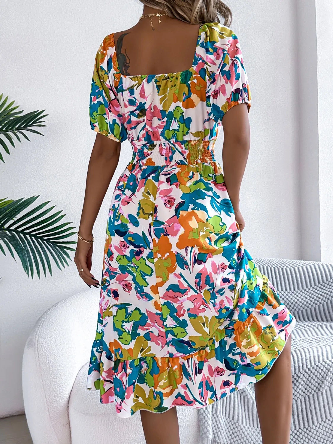 Floral Breeze Off-the-Shoulder Dress | 2 Colors | Poundton-Tactilefable