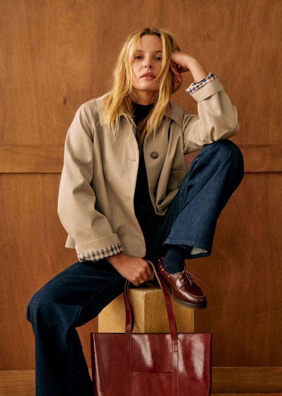 Women Cropped Lapel Jacket, Single Breasted Long Sleeve Casual Fall Coat-Tactilefable