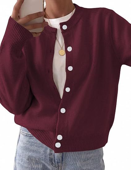 Wool Blend Cardigan Sweaters for Women -Tactilefable