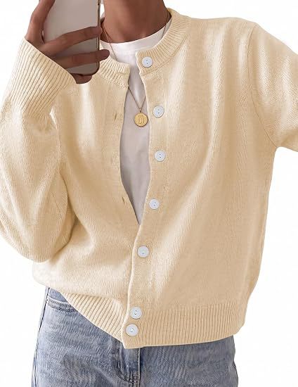 Wool Blend Cardigan Sweaters for Women -Tactilefable