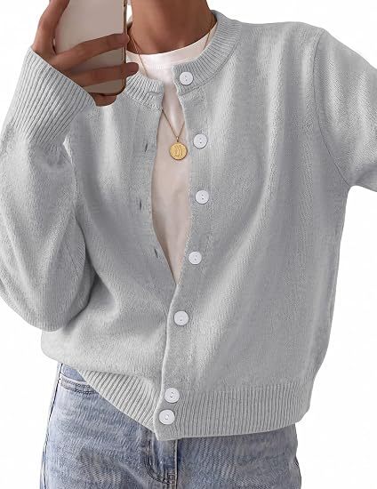 Wool Blend Cardigan Sweaters for Women -Tactilefable