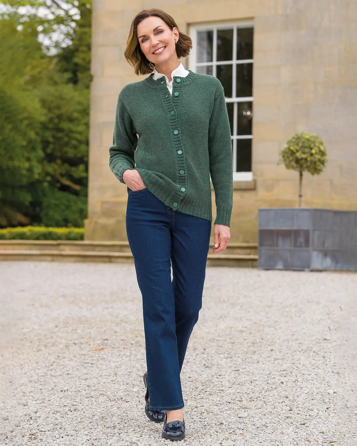 Ladies’ Pure Shetland Wool Cardigan – Holly-Tactilefable