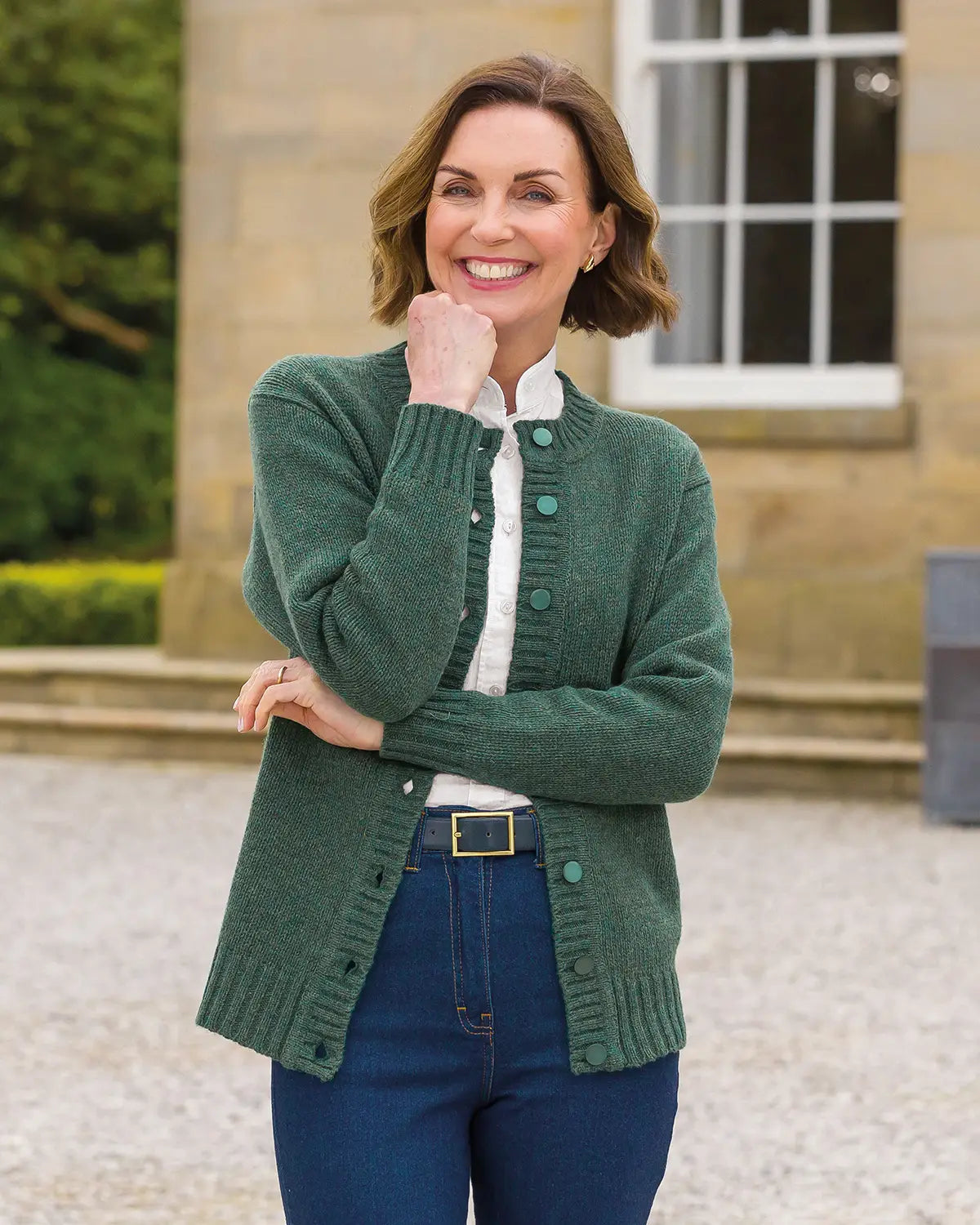 Ladies’ Pure Shetland Wool Cardigan – Holly-Tactilefable