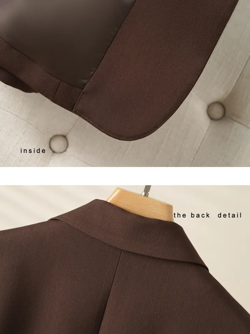 Women's Fashion Collared Blazer Jacket Long Sleeve Fitted, Professional Office Wear, Business Work Clothes, Business Formal Wear, Formal Business Attire, Stylish Ladies Suit Coat, Elegant Workwear Outerwear for Women