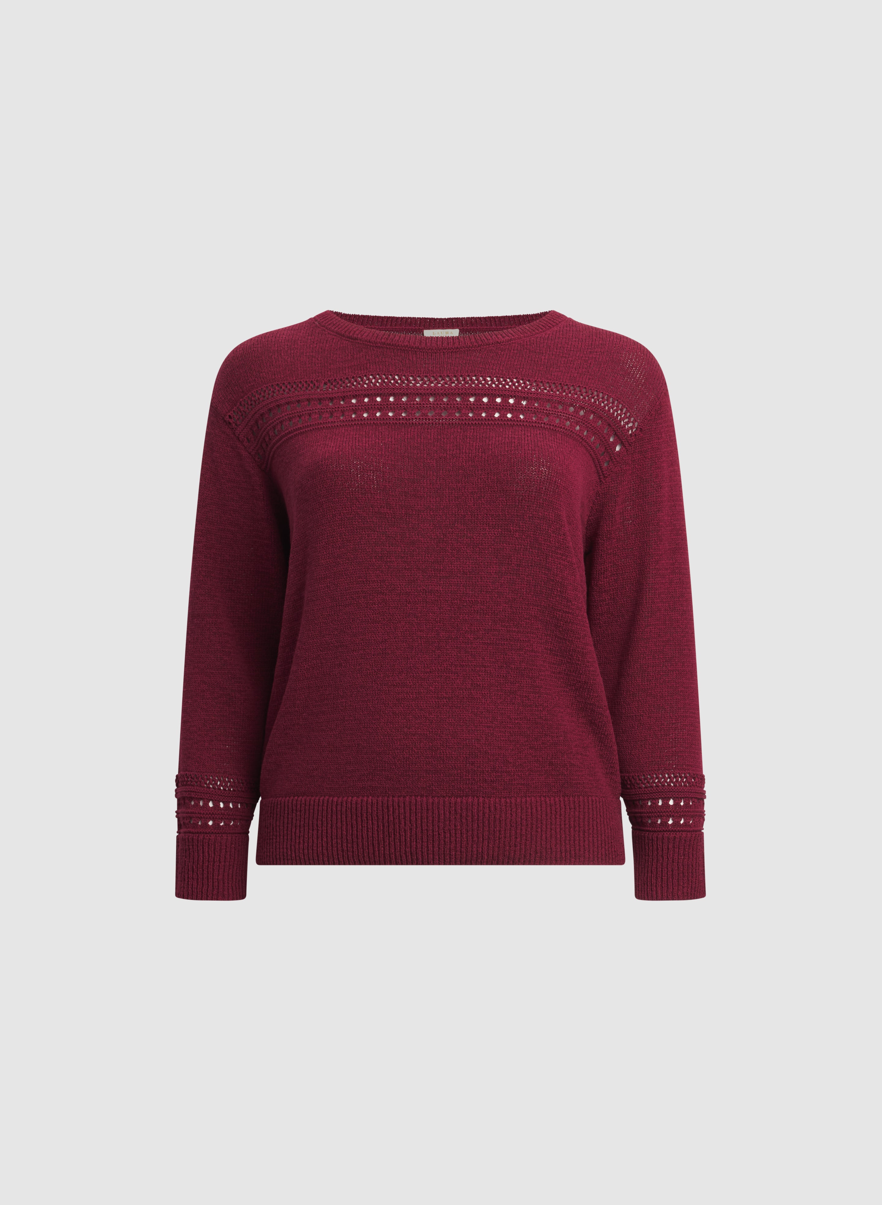 Pointelle Knit Sweater-Tactilefable