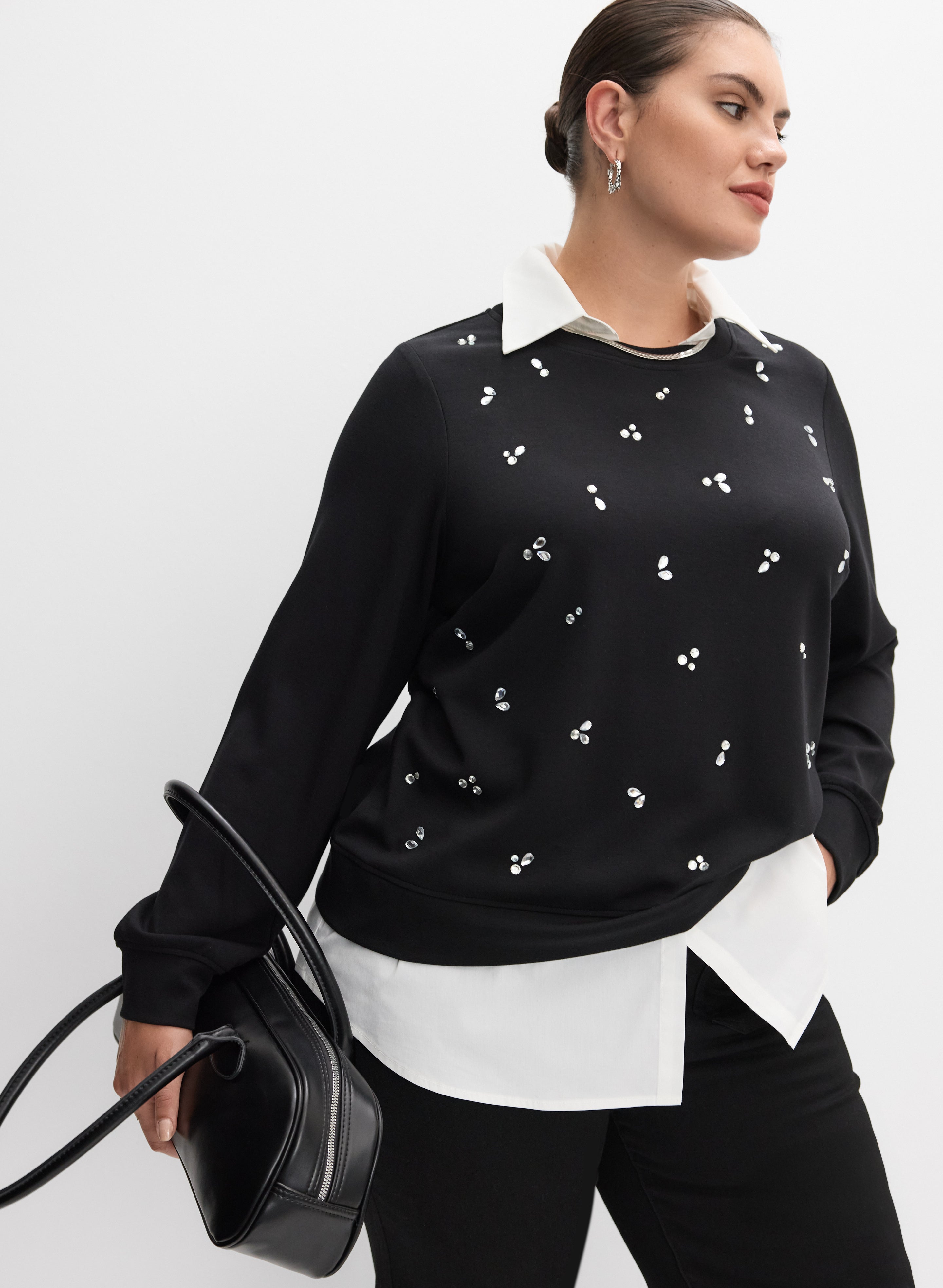 Melanie Lyne - Layered Knit Top-Tactilefable