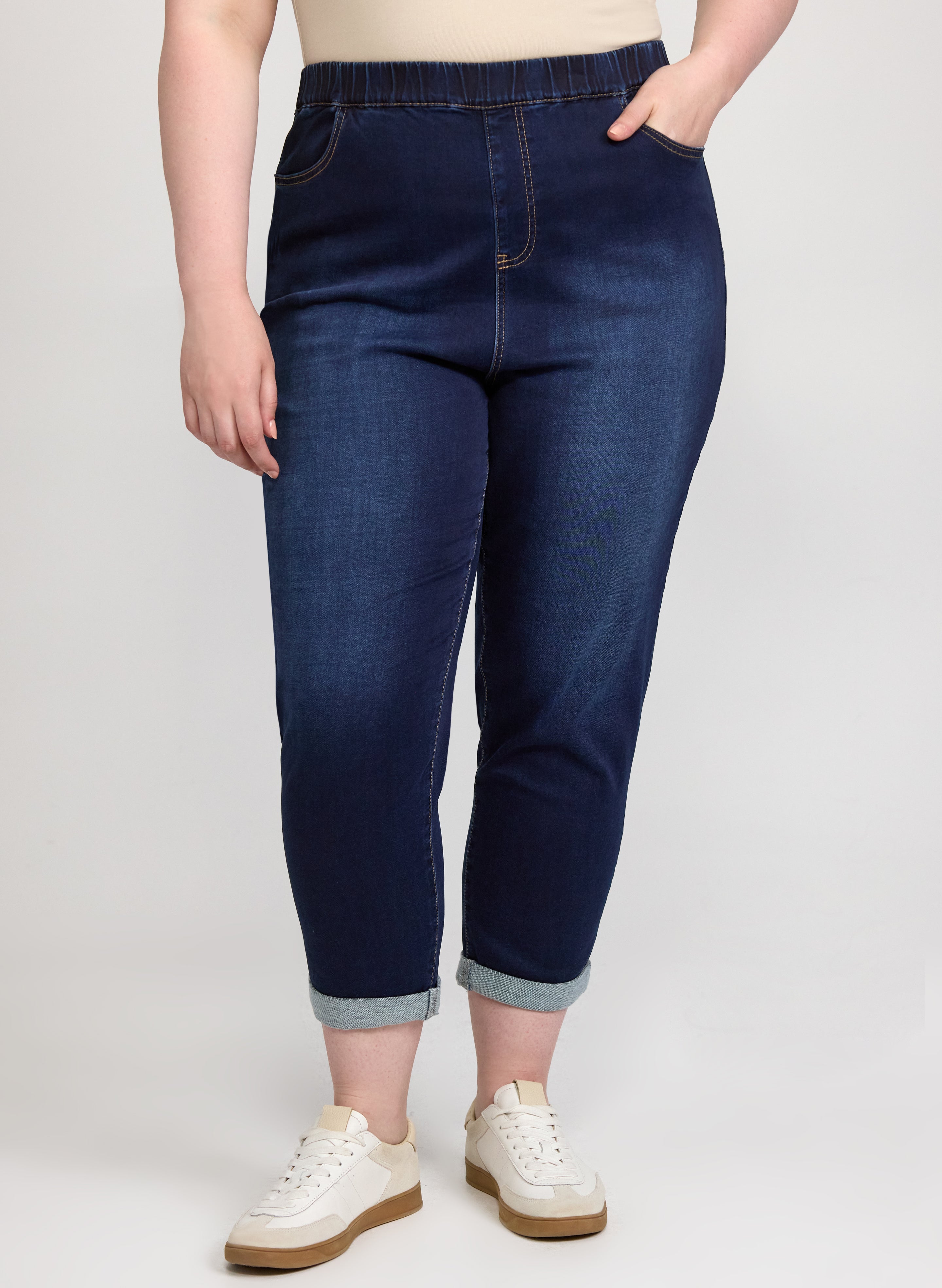 Comfort Stretch Straight-Leg Jogger Denim-Tactilefable