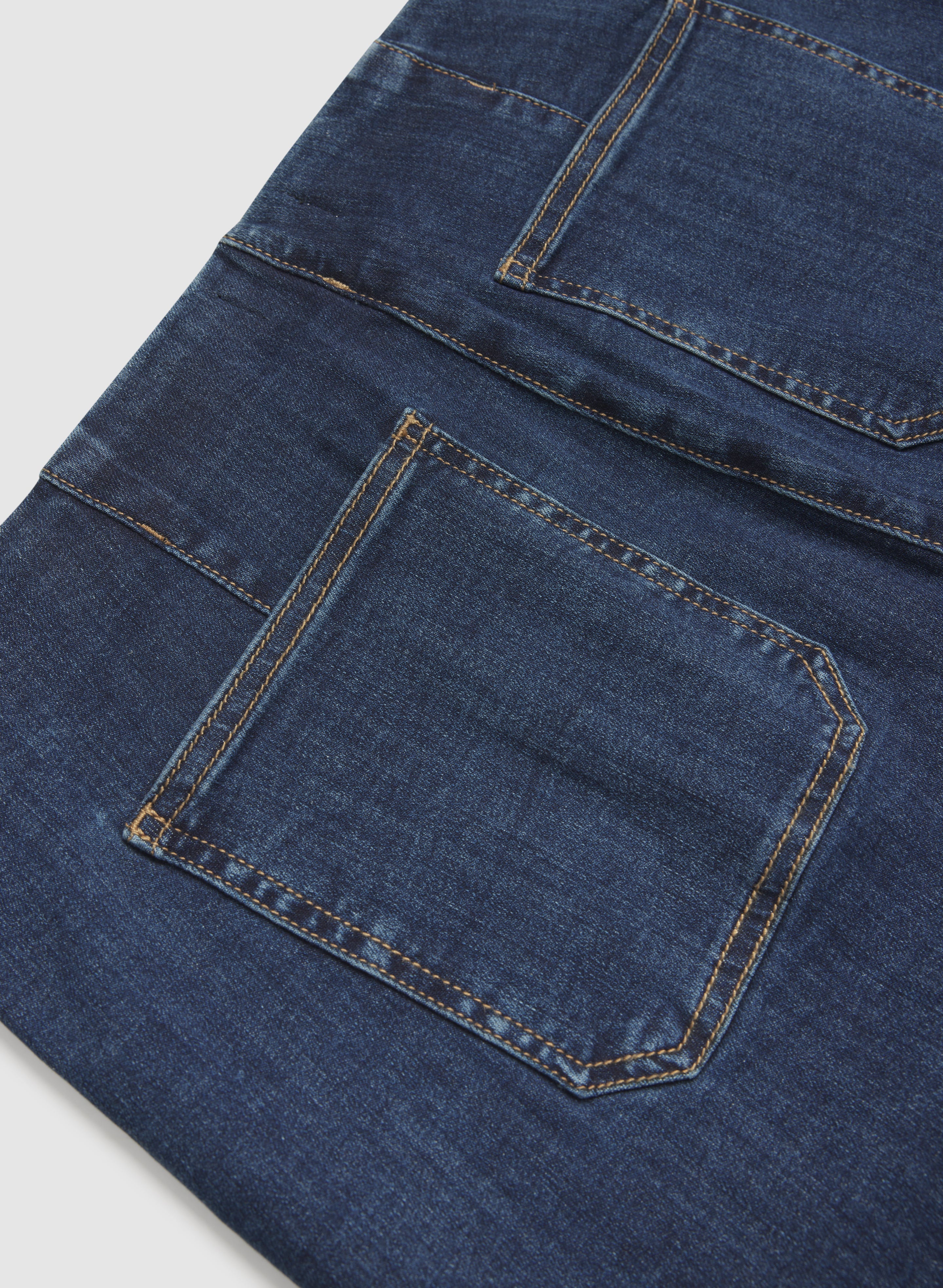 Pull-On Flare Jeans-Tactilefable