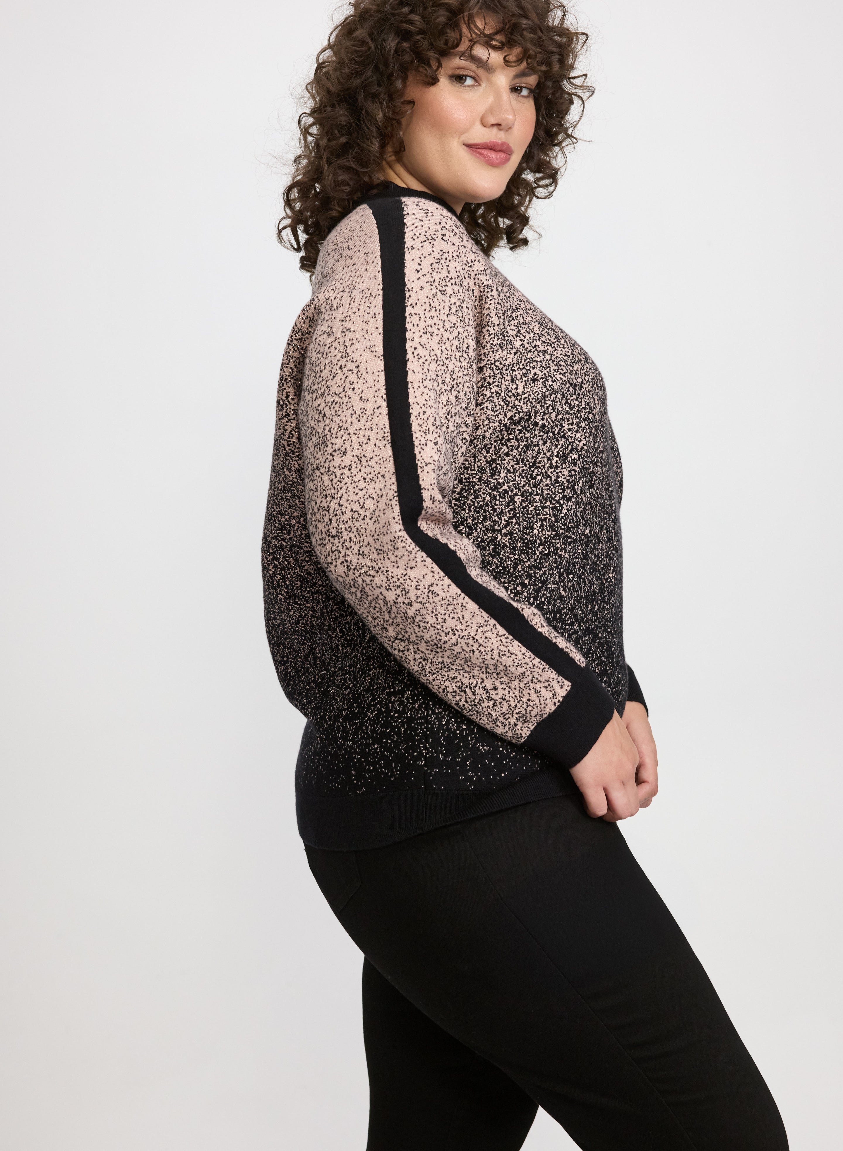 Gradient Dot Motif Sweater-Tactilefable