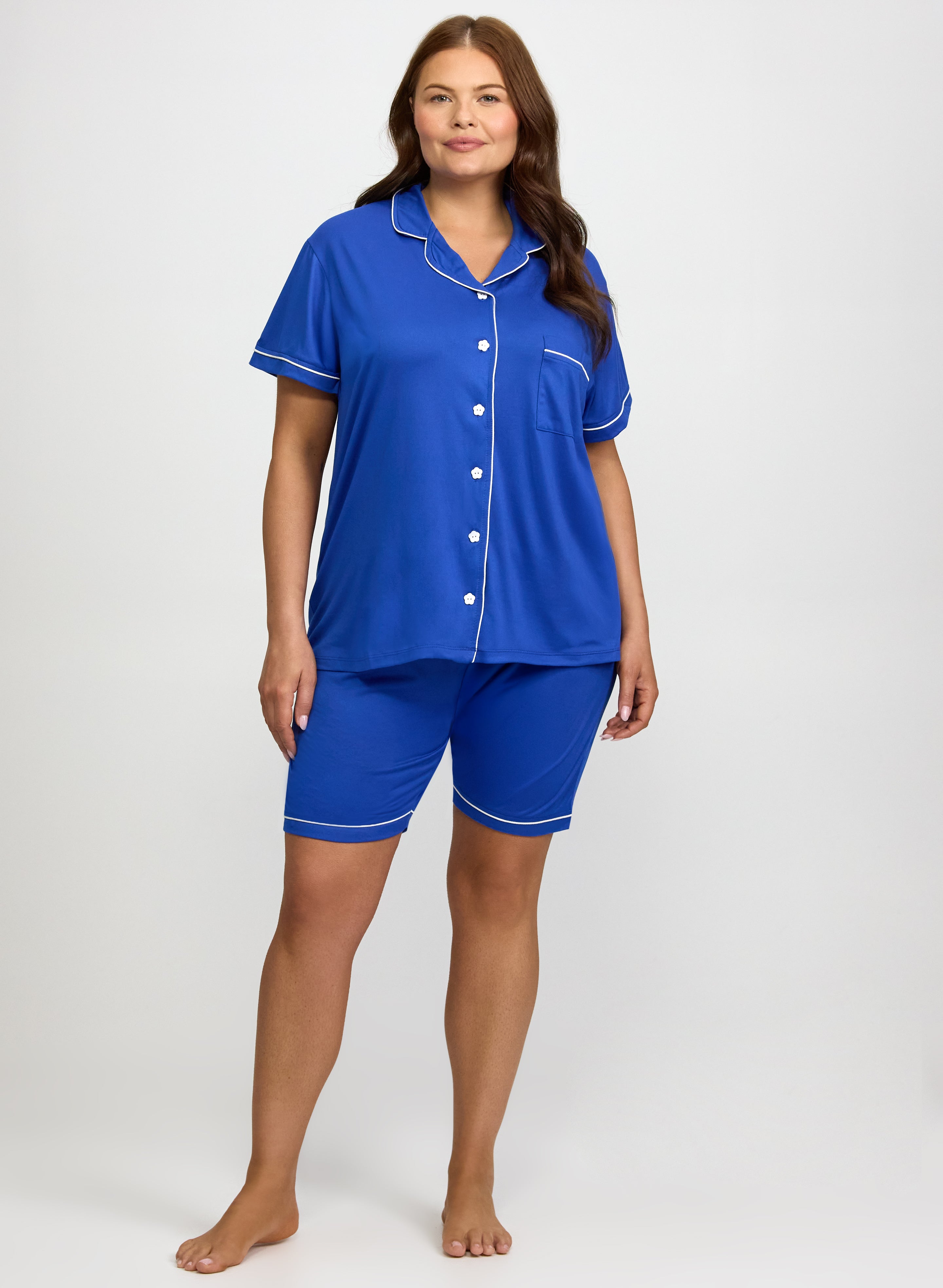 Jersey Top & Short Pyjama Set-Tactilefable