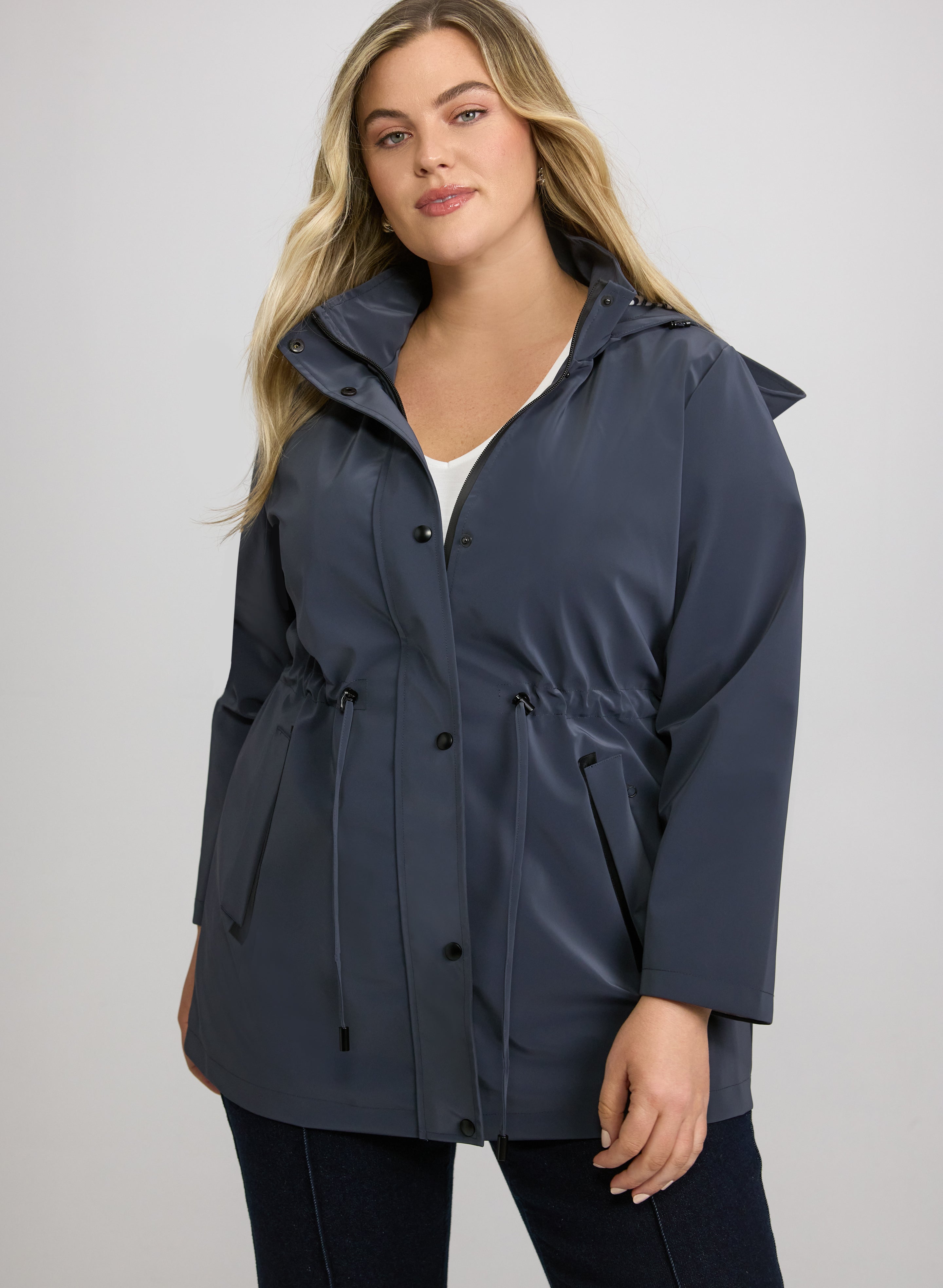 Zip Rain Coat-Tactilefable