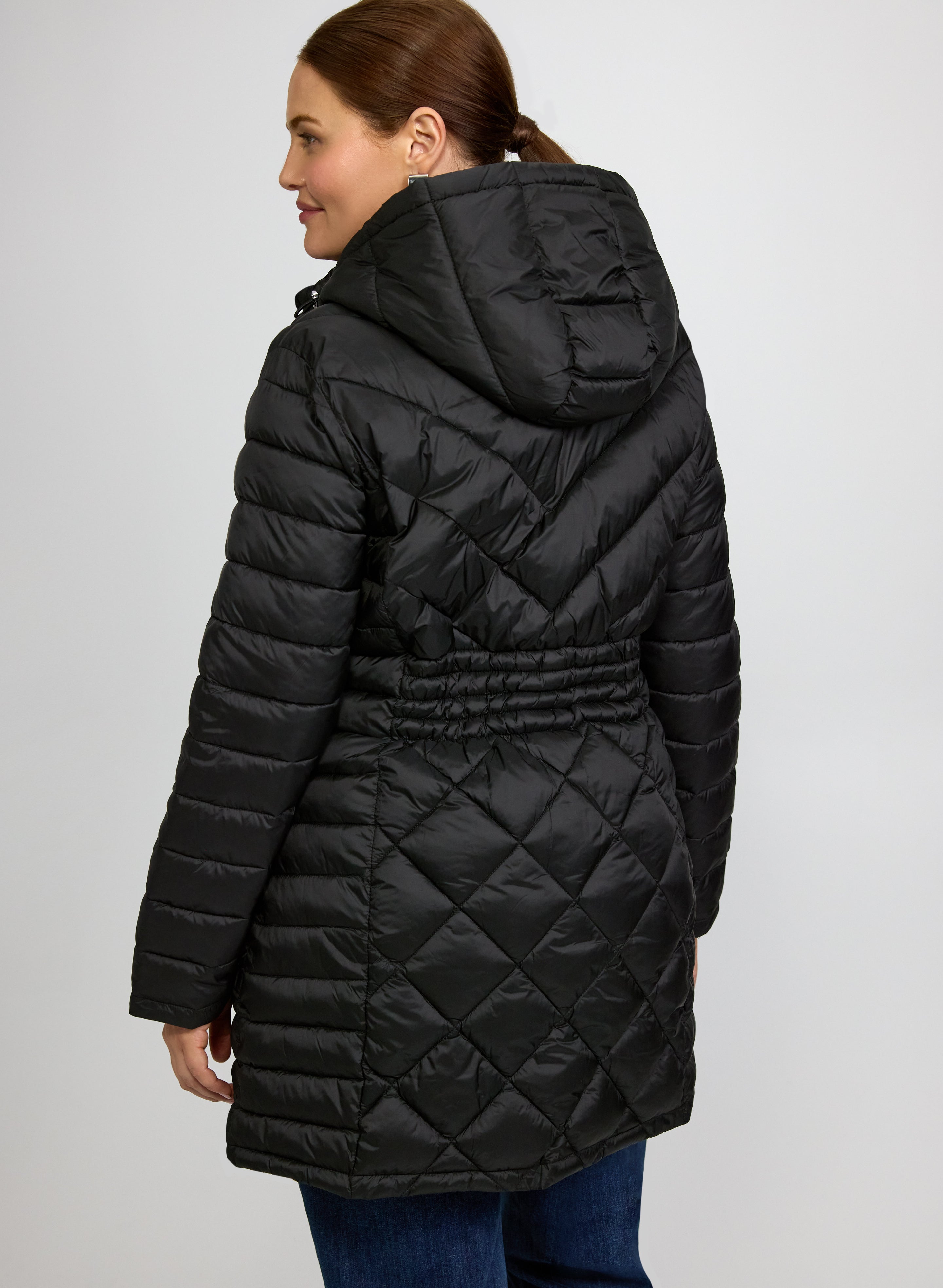 Quilted Hood Coat-Tactilefable