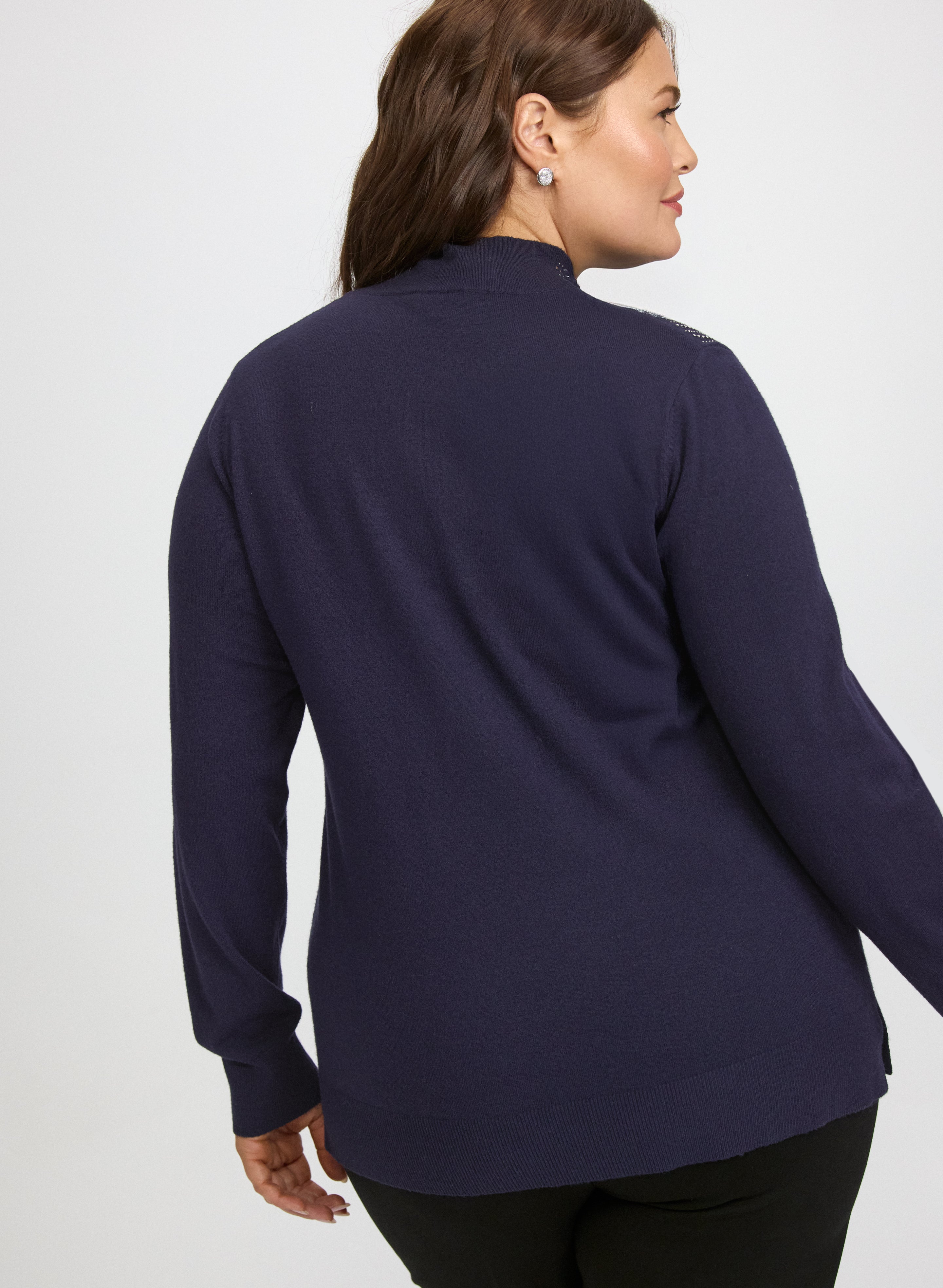 Cascading Rhinestone Sweater-Tactilefable