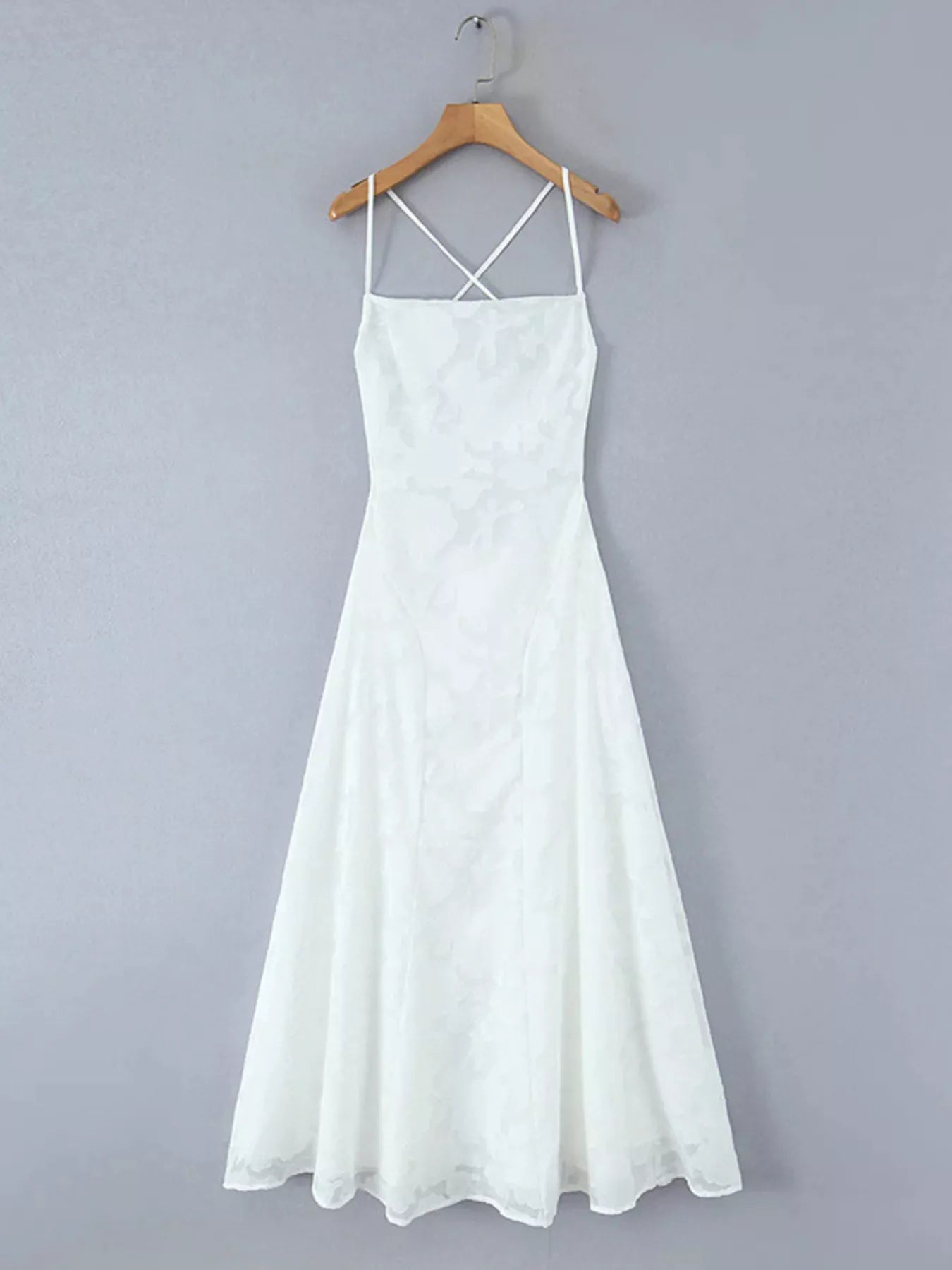 Floral Lace Spaghetti Strap Evening Maxi Dress | 3 Colors-Tactilefable