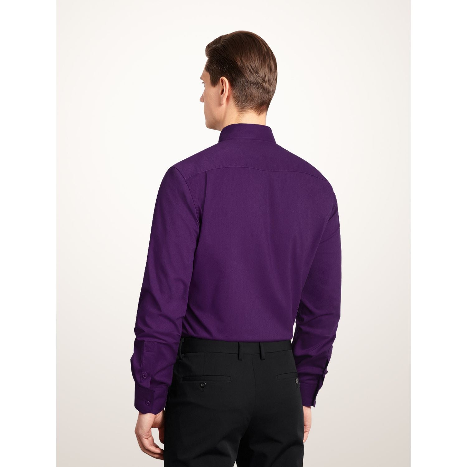  Purple Cloud Stretch Dress Shirt for Corporate Workwear-Tactilefable