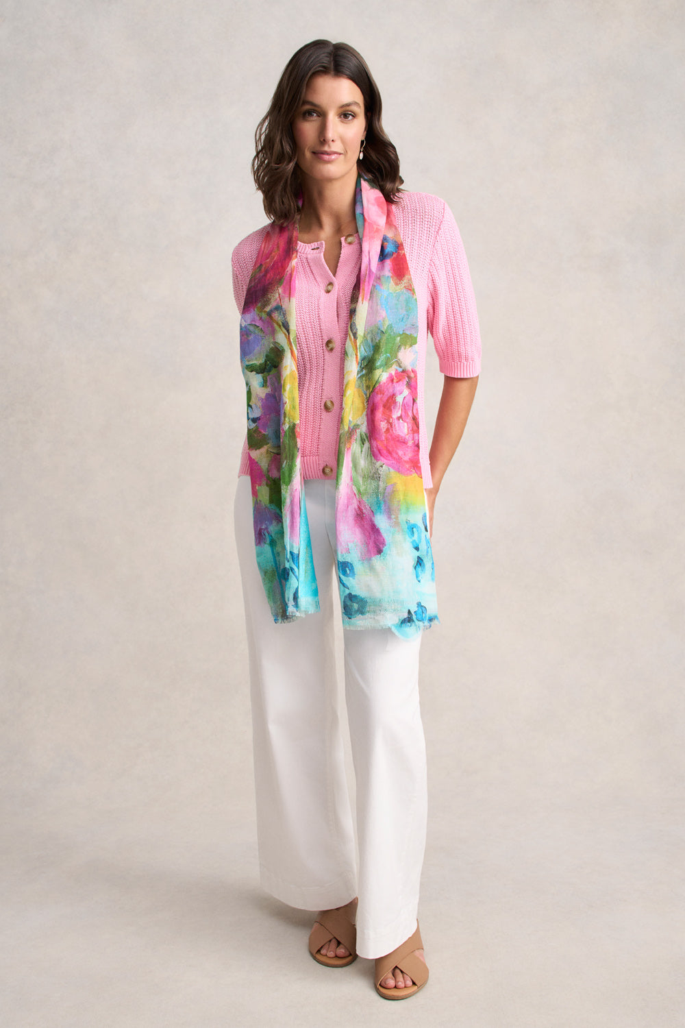 Short Sleeve Cardigan - Petal Pink-Tactilefable