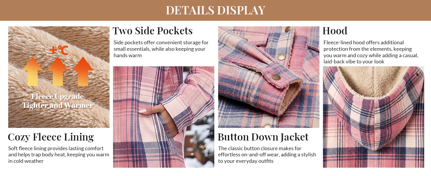 Womens Fleece Jackets winter Outerwear