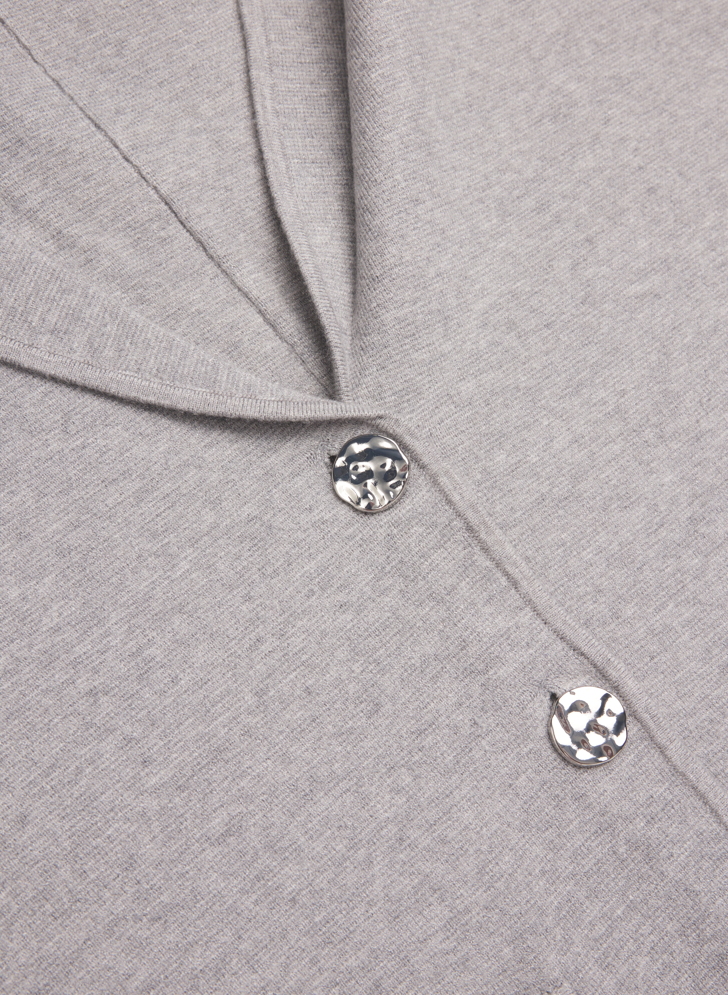 Knit Blazer-Style Cardigan-Tactilefable