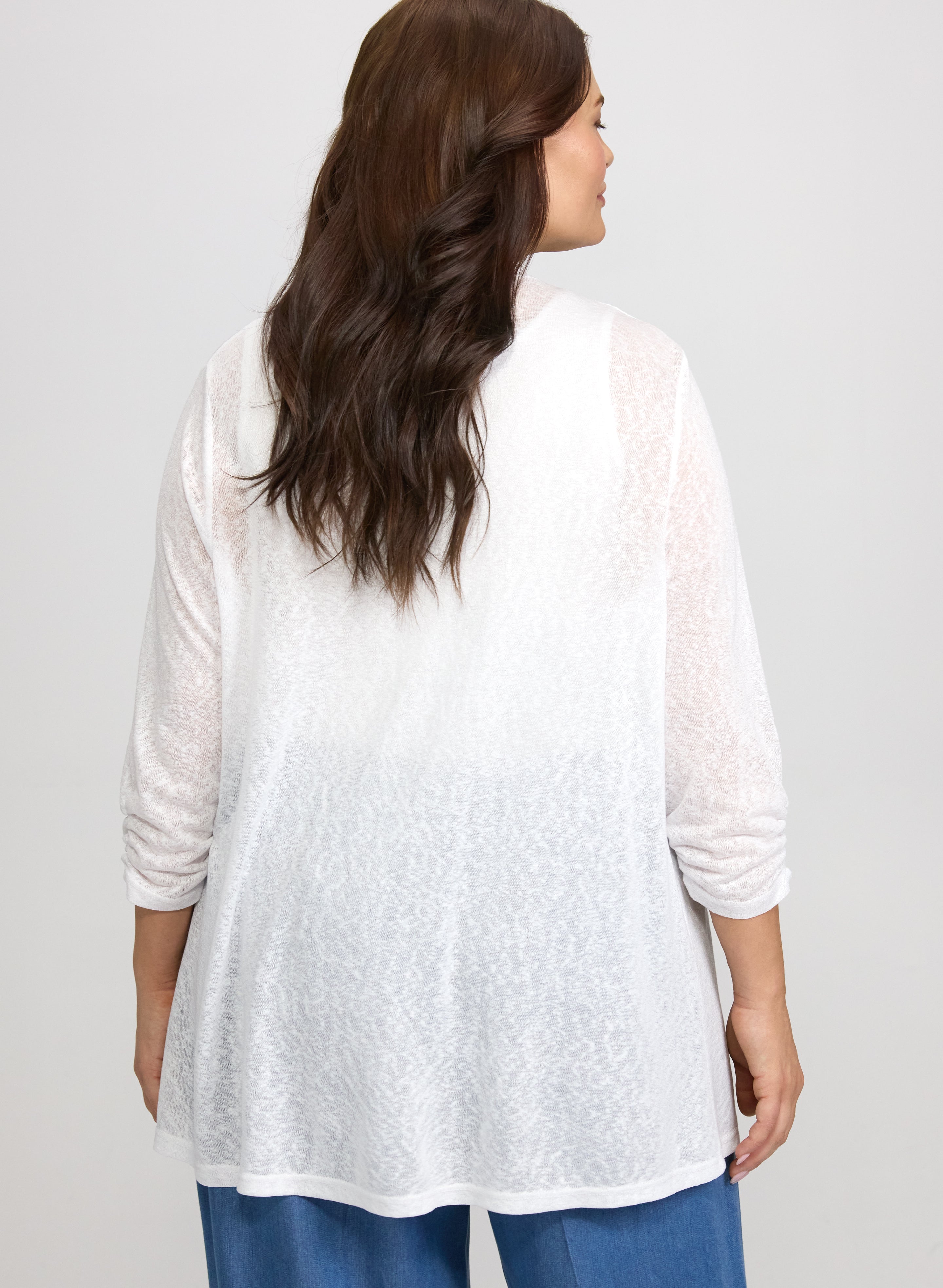 Knit Open-Front Cardigan-Tactilefable