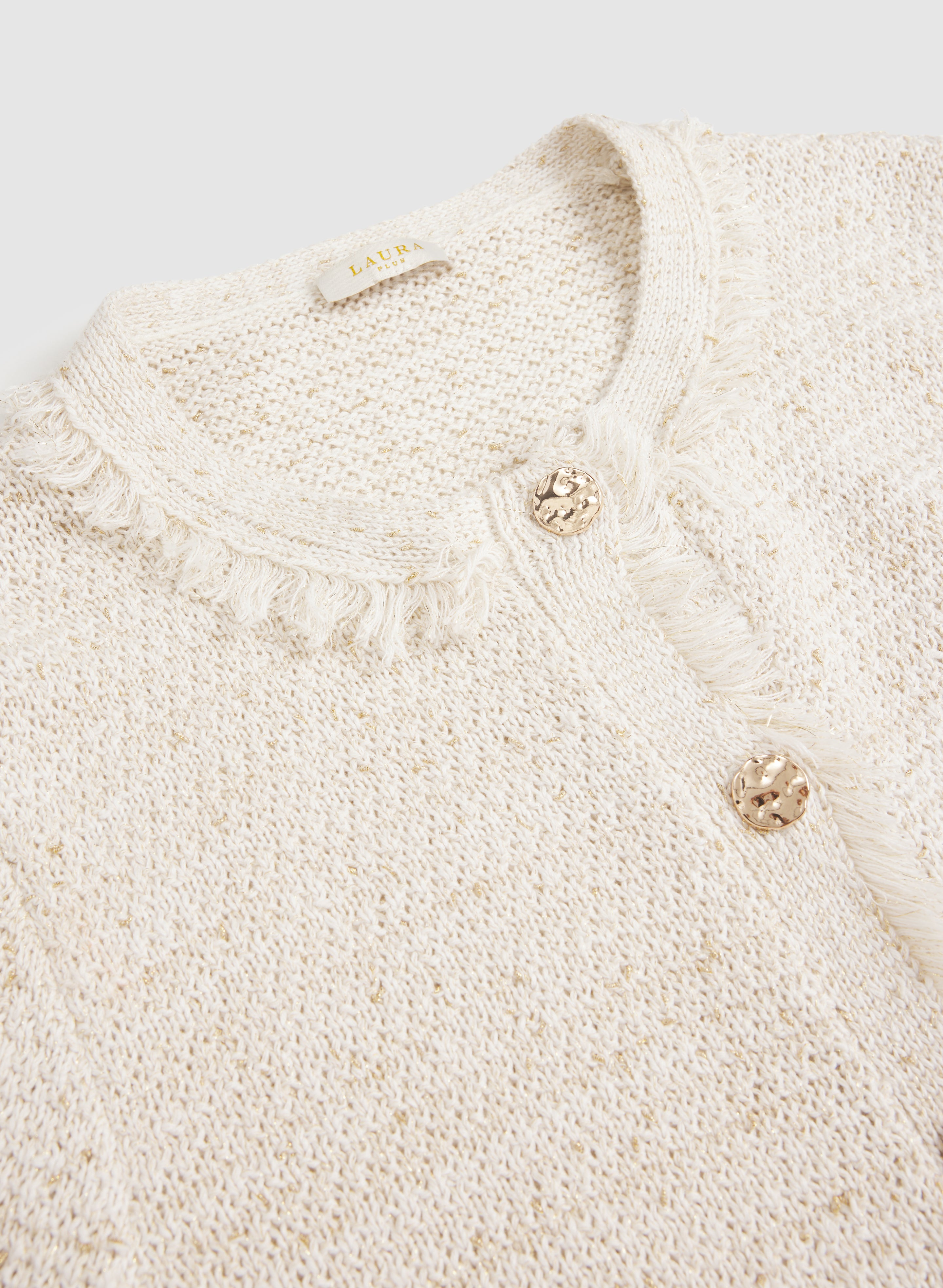 Boucle Yarn Cardigan-Tactilefable