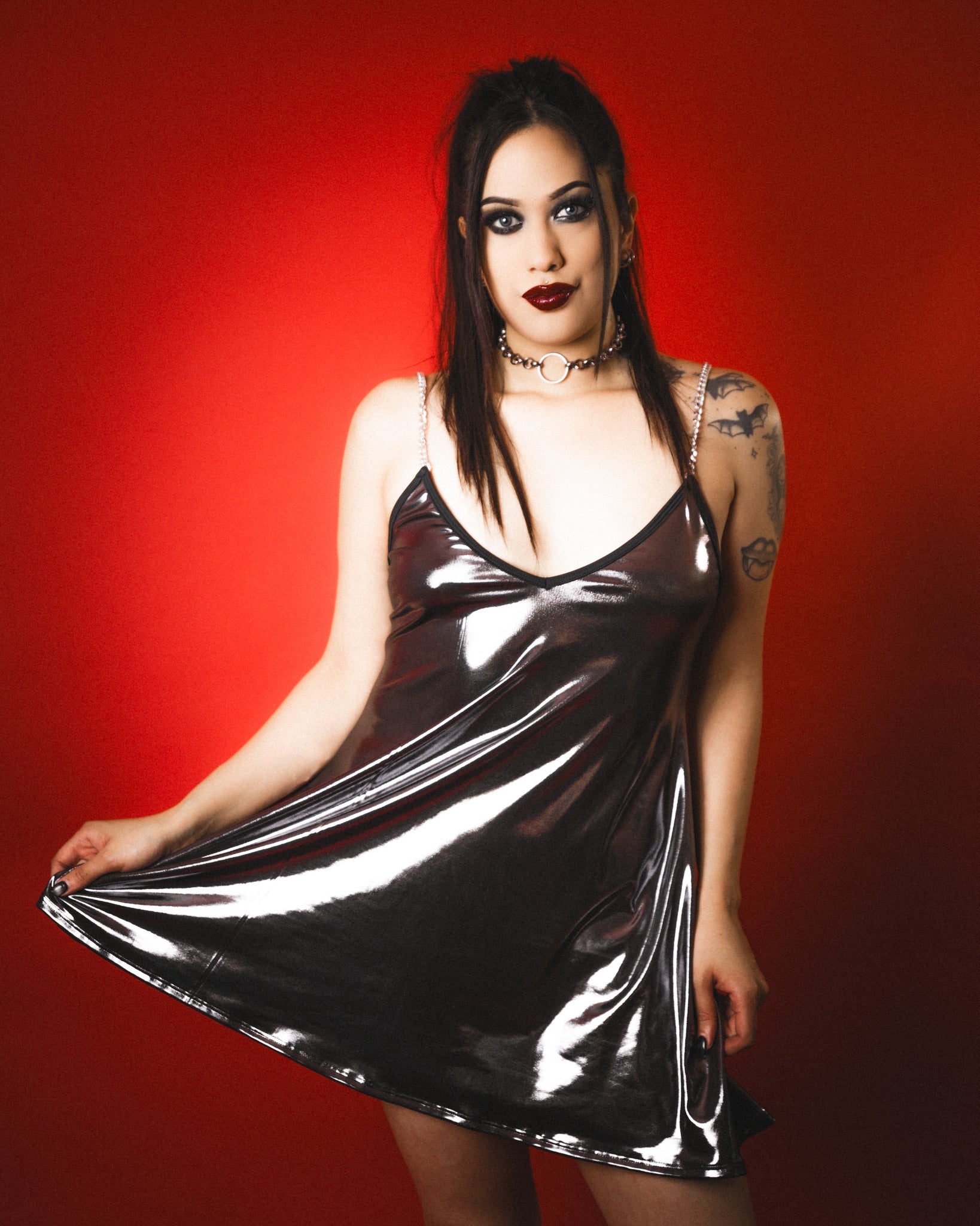 Sterling Mourning Babydoll Mini Dress-Tactilefable