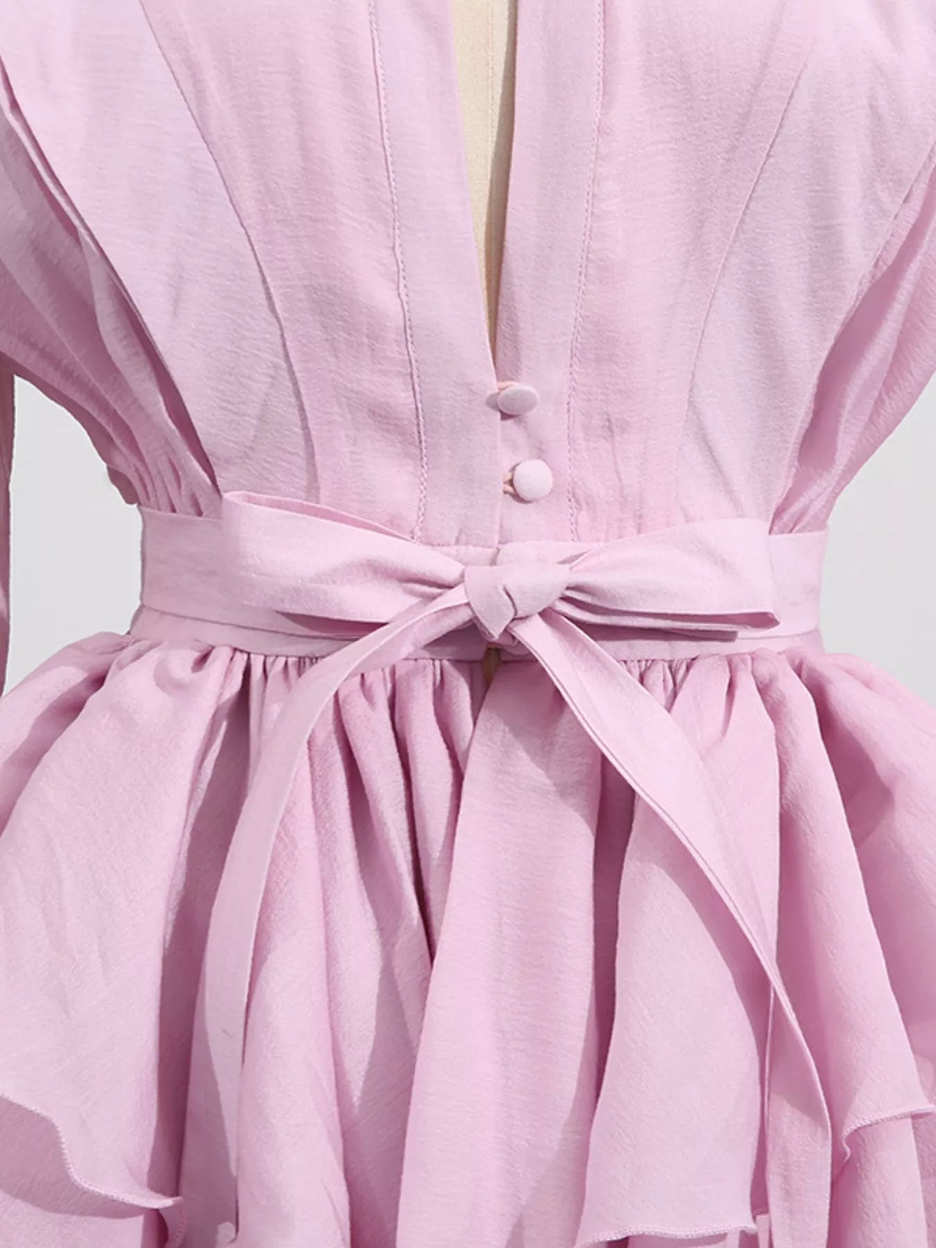 Layer Cake Ruffled Long Sleeve Mini Dress | 3 Colors-Tactilefable