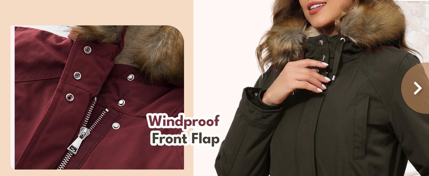 hooded parka coat