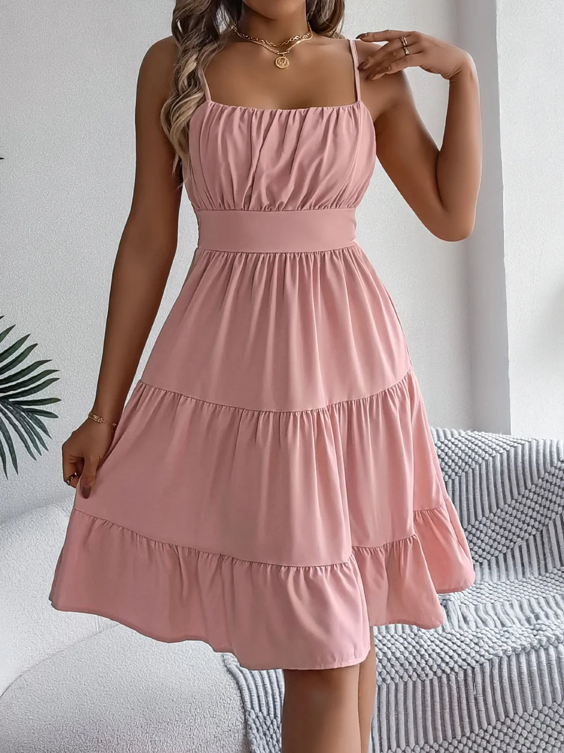 Paloma Tiered Cami Dress | 4 Colors | Poundton-Tactilefable