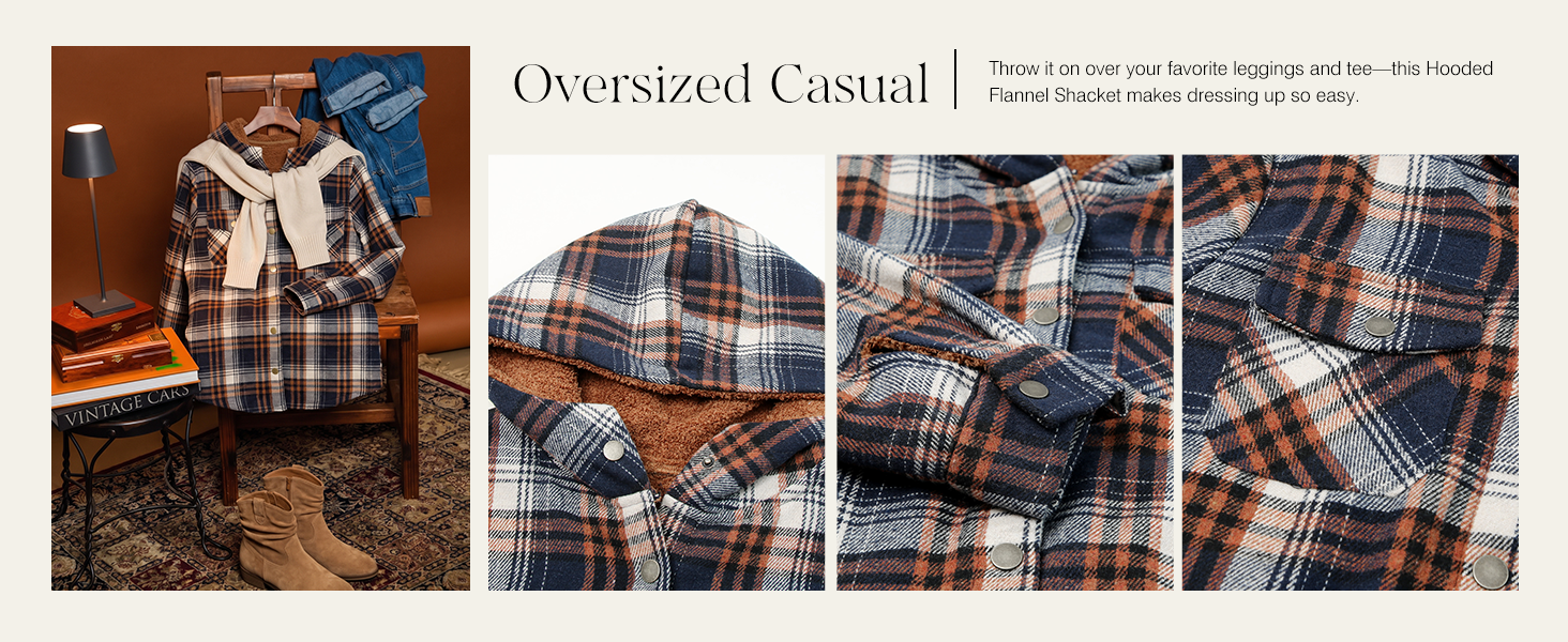 Winter Coats for Women Jackets Flannel Shackets for Women