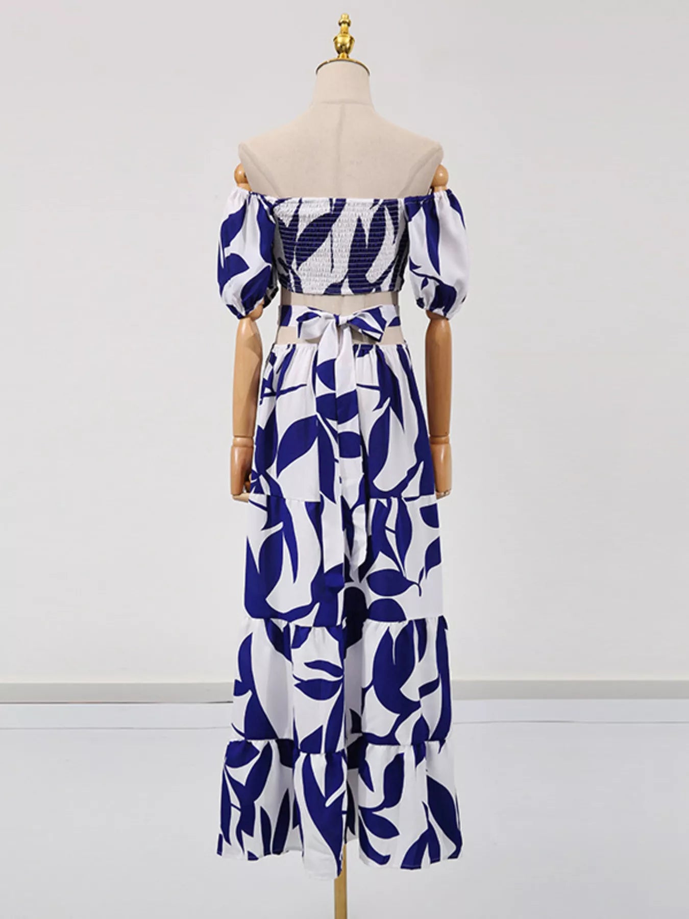 Lake Como Ruffle Off-Shoulder Cutout Maxi Dress | 3 Colors | Poundton-Tactilefable