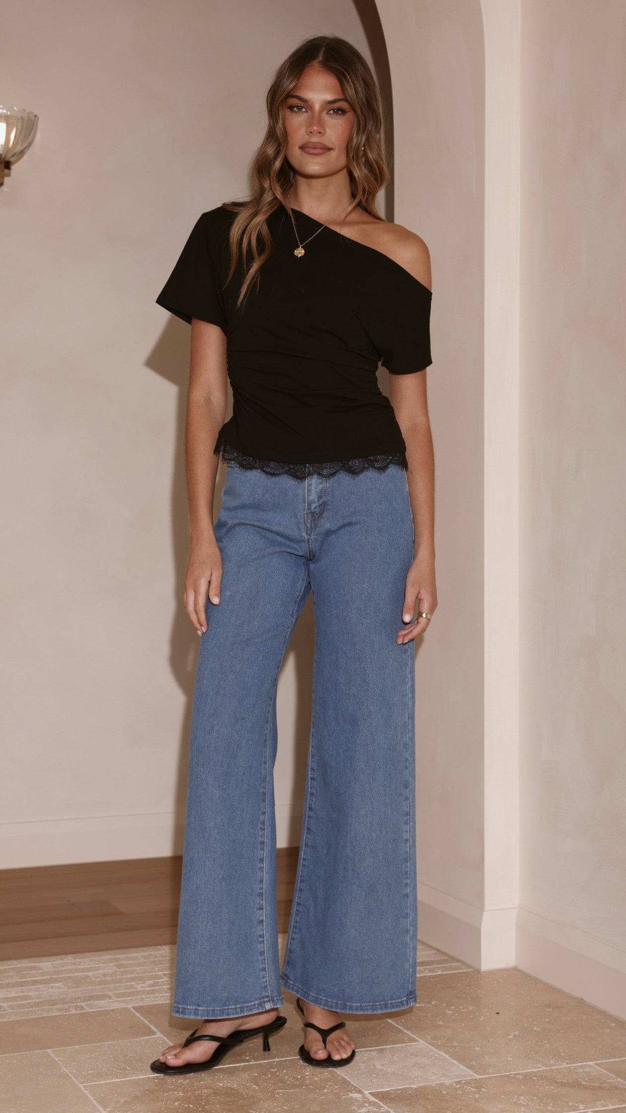 Ellery Straight Leg Jeans - Mid Blue-Tactilefable