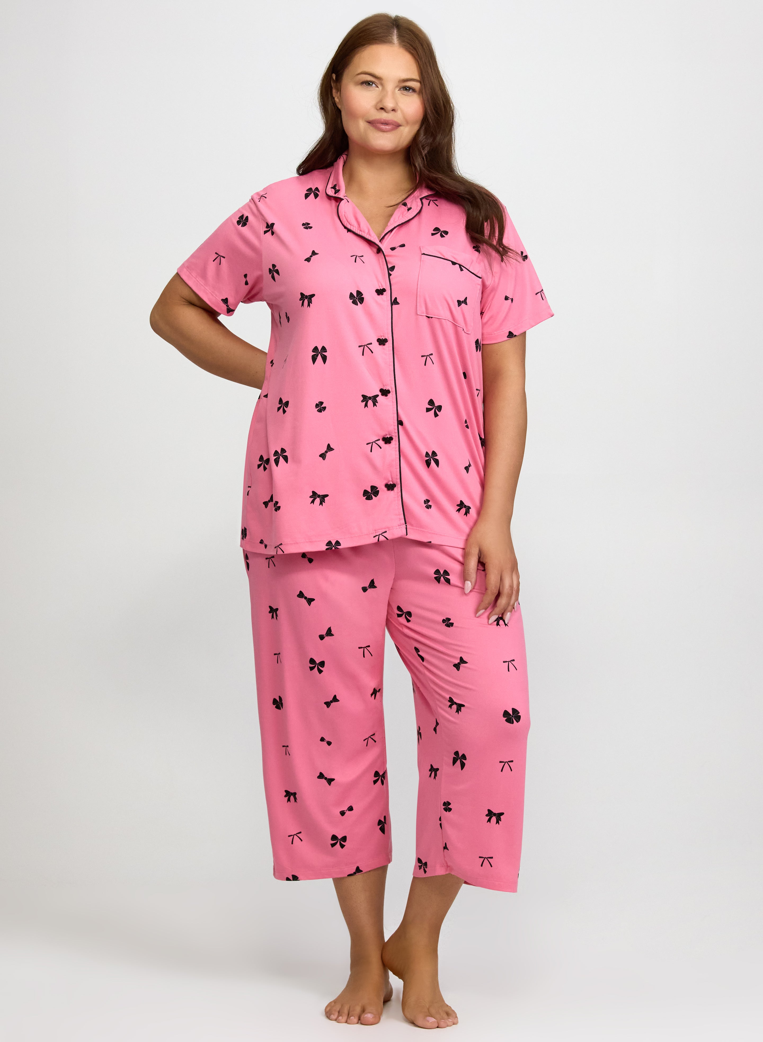Bow Print Pyjama Set-Tactilefable