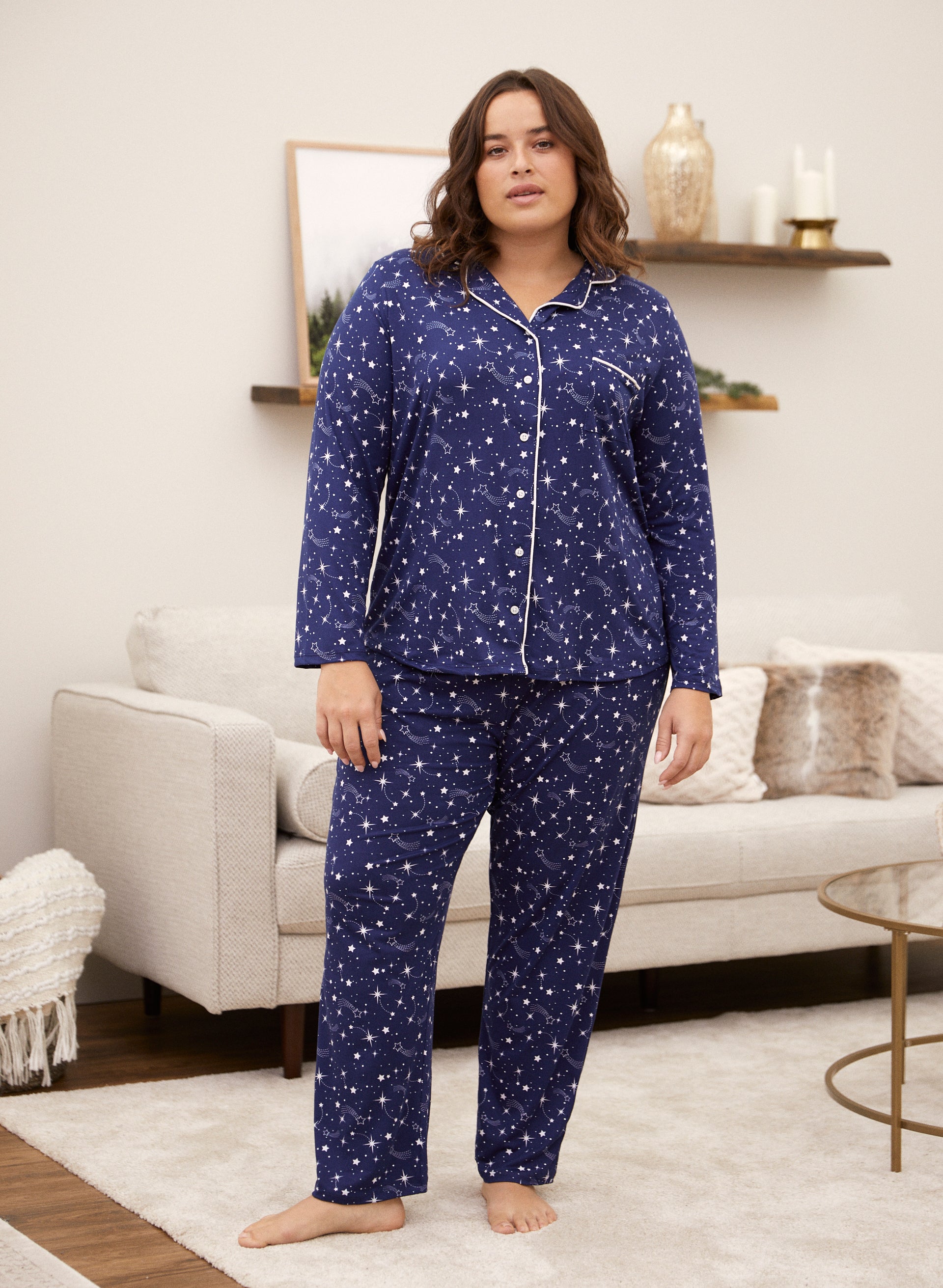 Star Print Pyjama Set-Tactilefable
