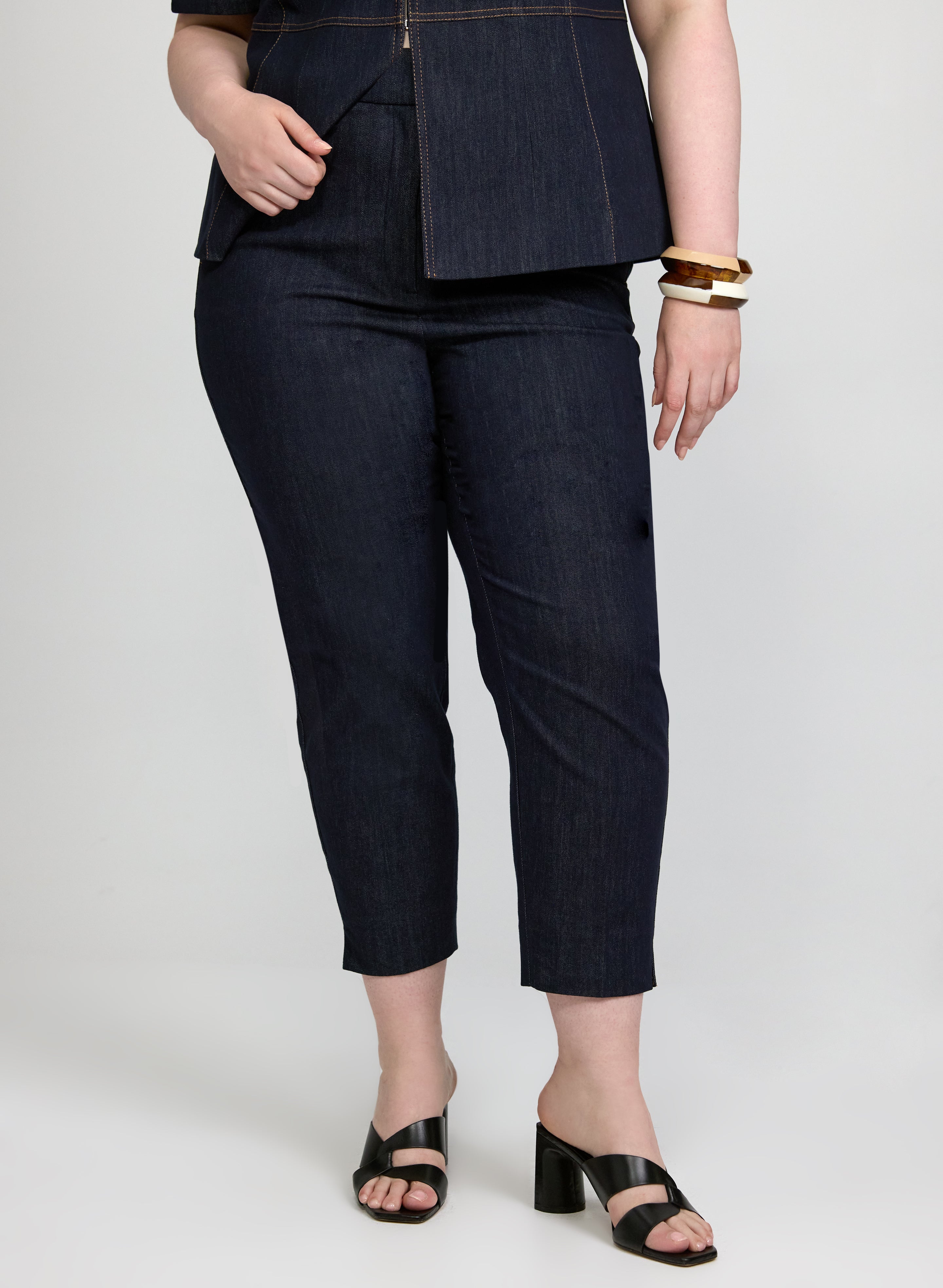 Emma Slim-Leg Denim Pants-Tactilefable