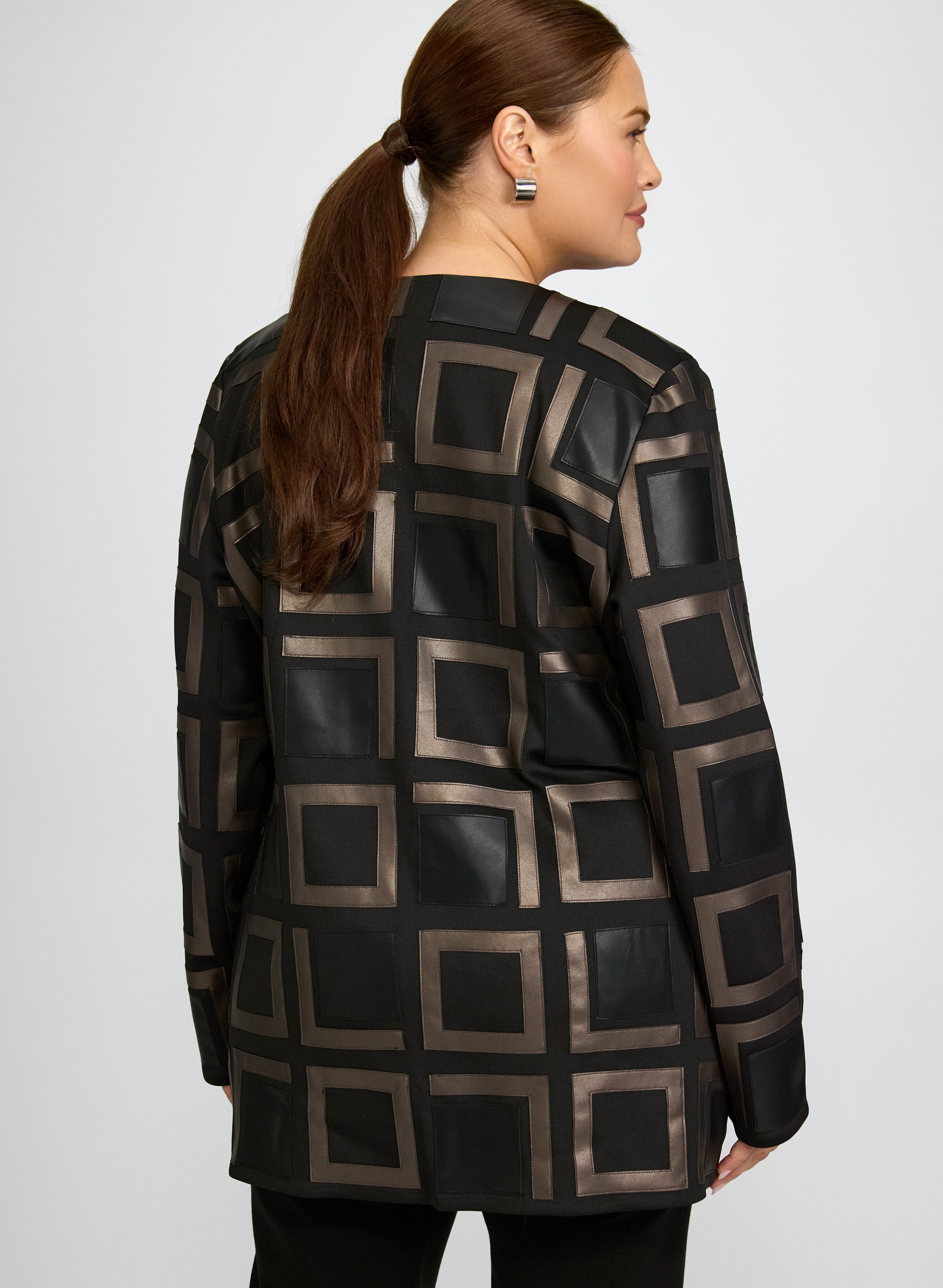 Joseph Ribkoff - Geometric Pattern Jacket-Tactilefable