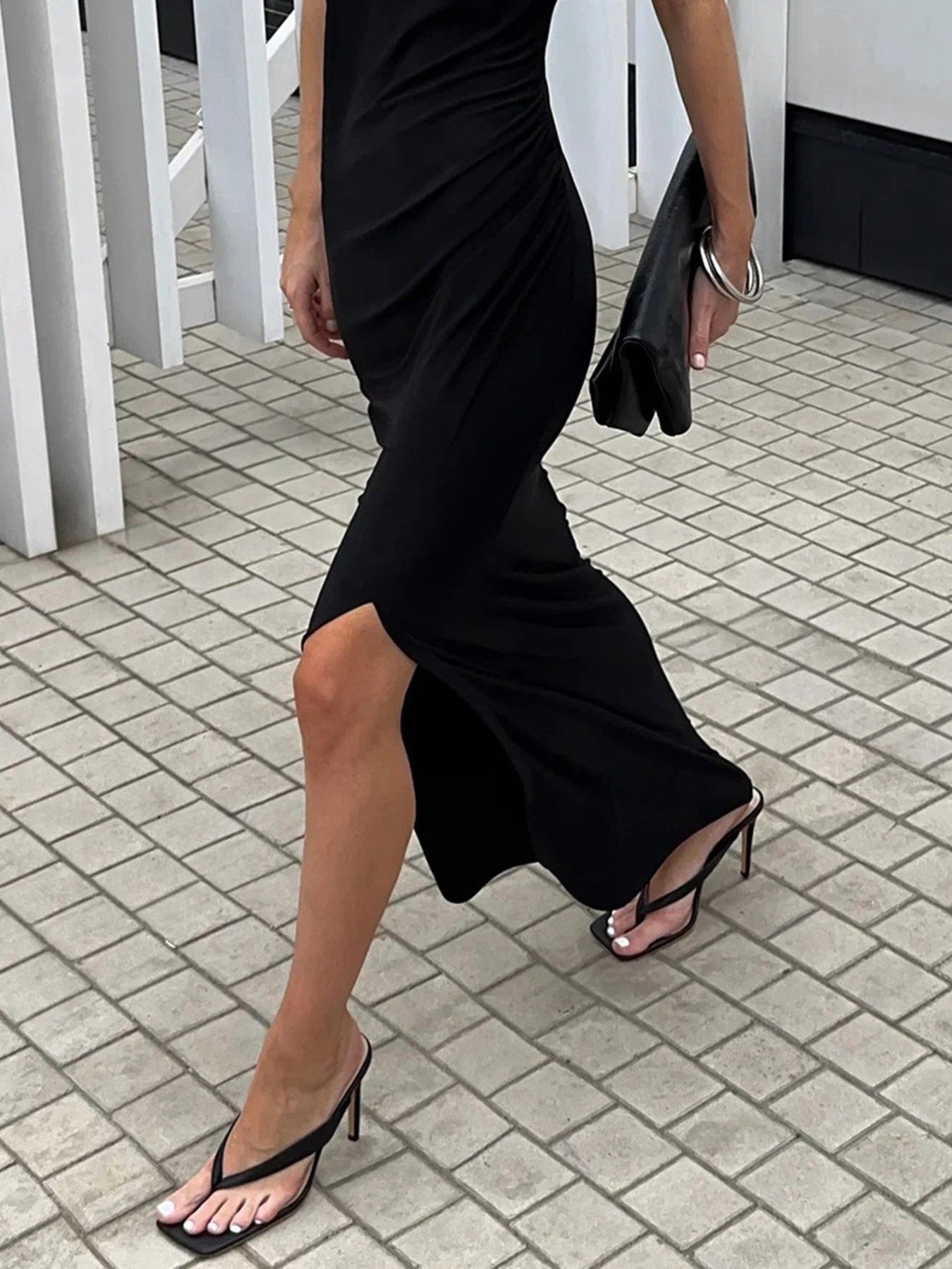 Starlight Soiree Sleeveless Maxi Dress-Tactilefable