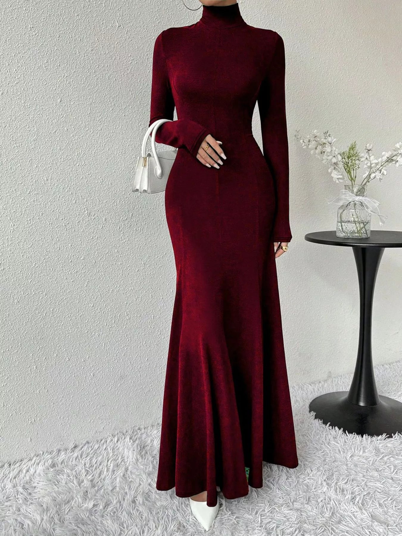 The Morticia Velvet Mermaid Gown | 5 Colors | Poundton-Tactilefable