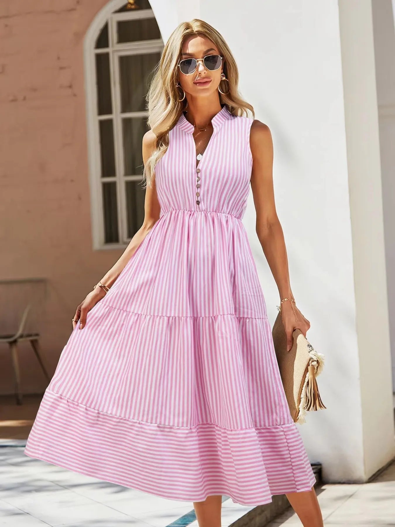 Bridgehampton Bound Striped Midi Dress | 4 Colors-Tactilefable