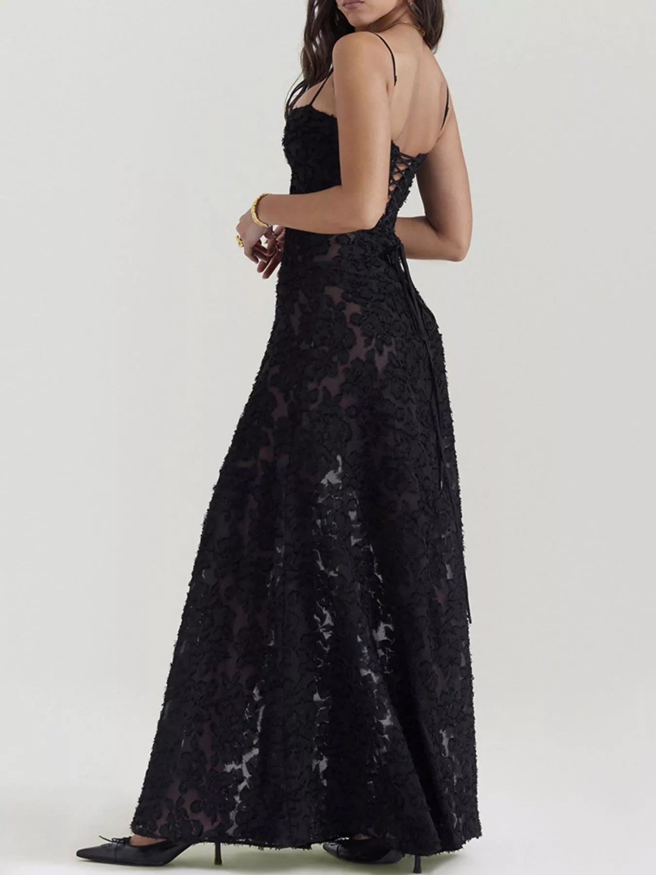 Nocturne Lace Gown | Black or White-Tactilefable