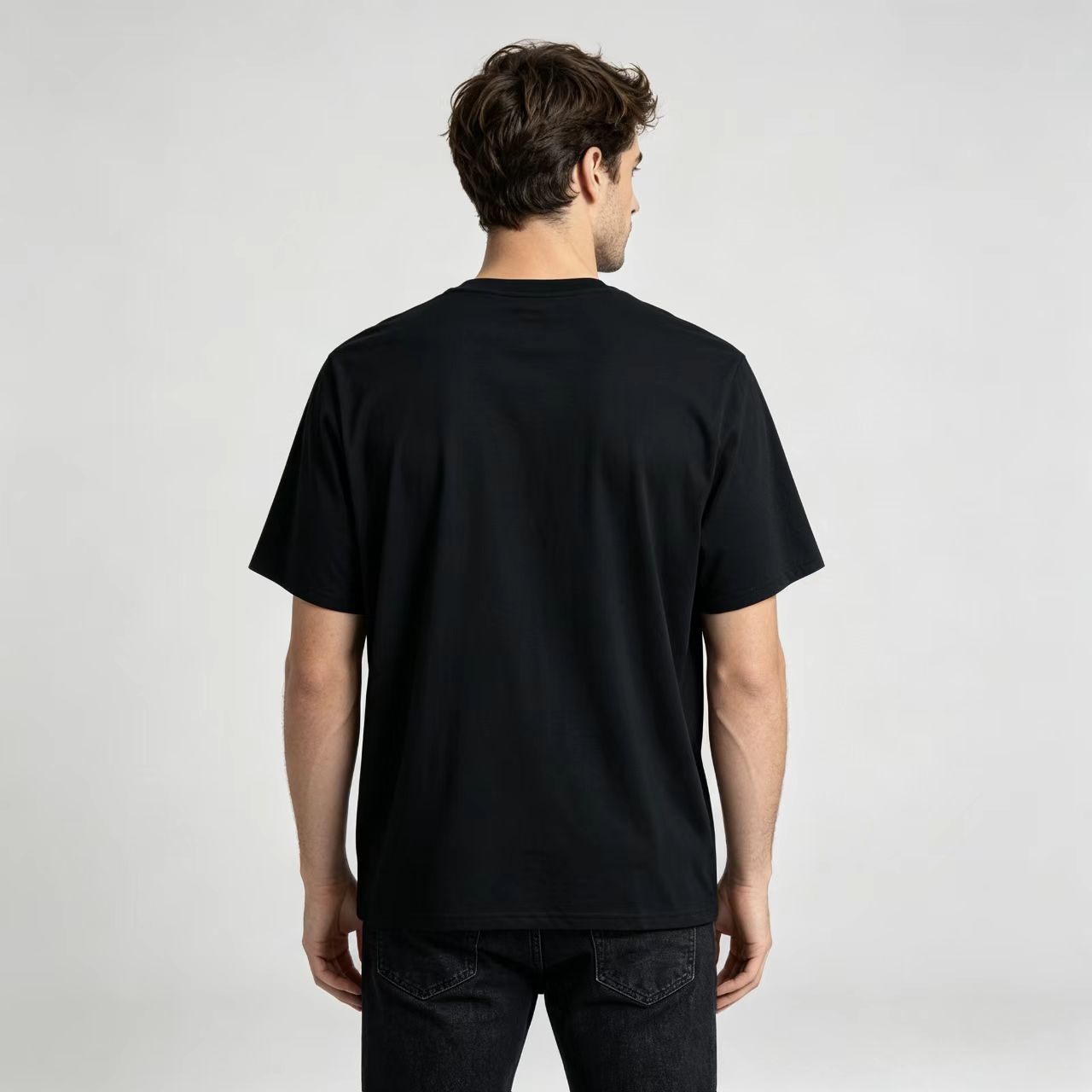 Men’s Cotton Skeleton Drummer Rock Graphic Crew Neck Short Sleeve Tee-Tactilefable