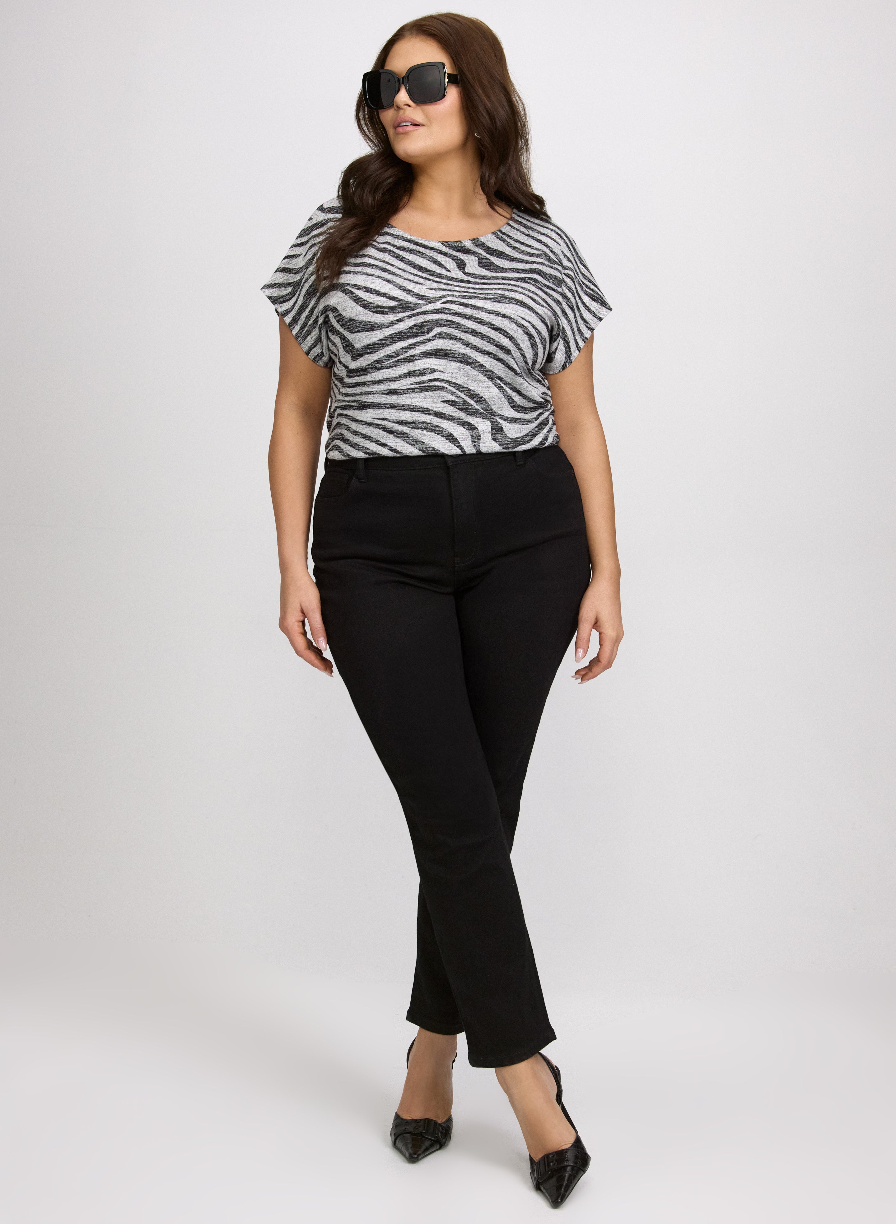 Zebra Print Sweater-Tactilefable