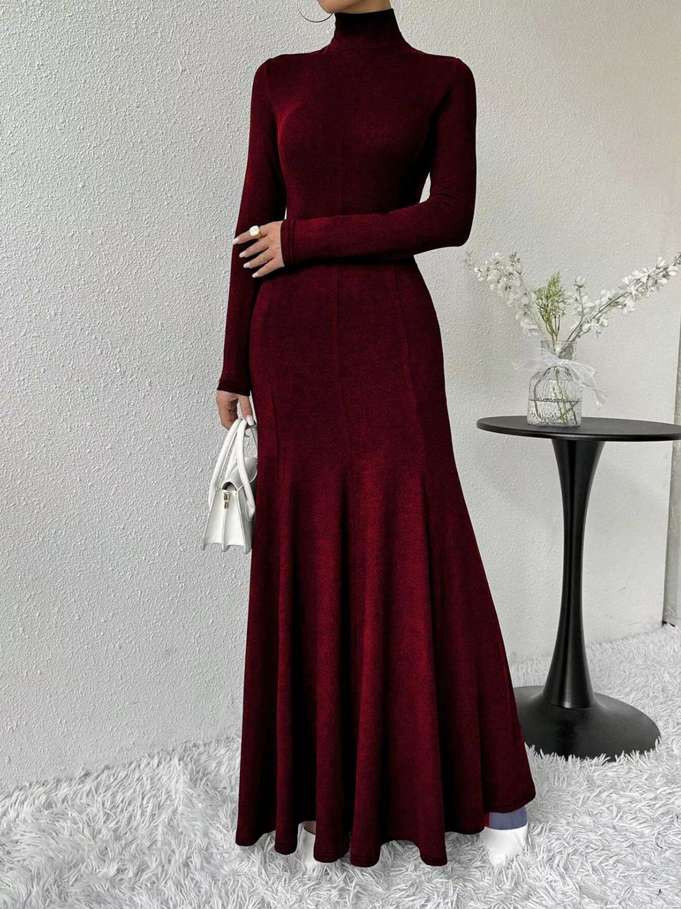 The Morticia Velvet Mermaid Gown | 5 Colors | Poundton-Tactilefable