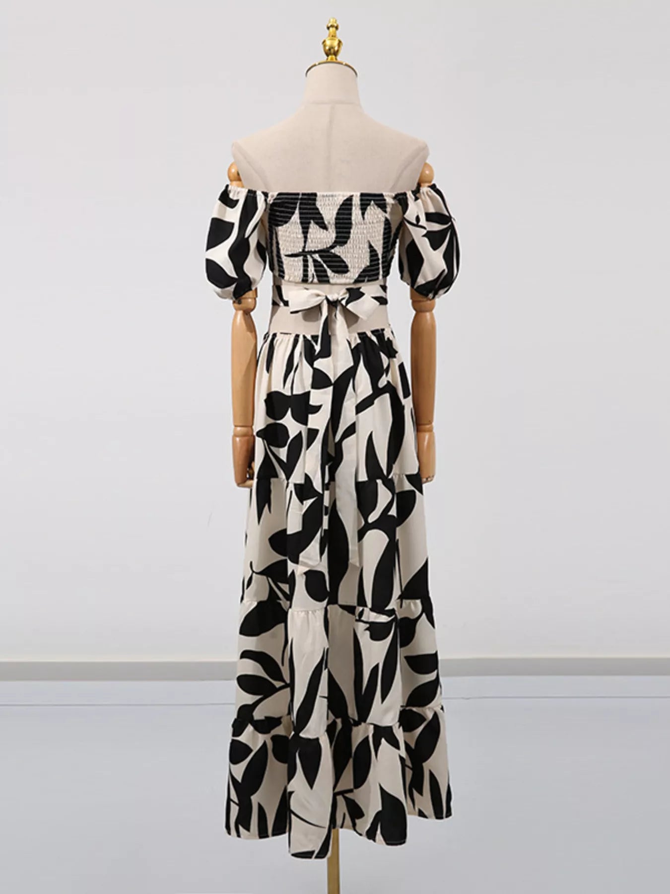 Lake Como Ruffle Off-Shoulder Cutout Maxi Dress | 3 Colors | Poundton-Tactilefable