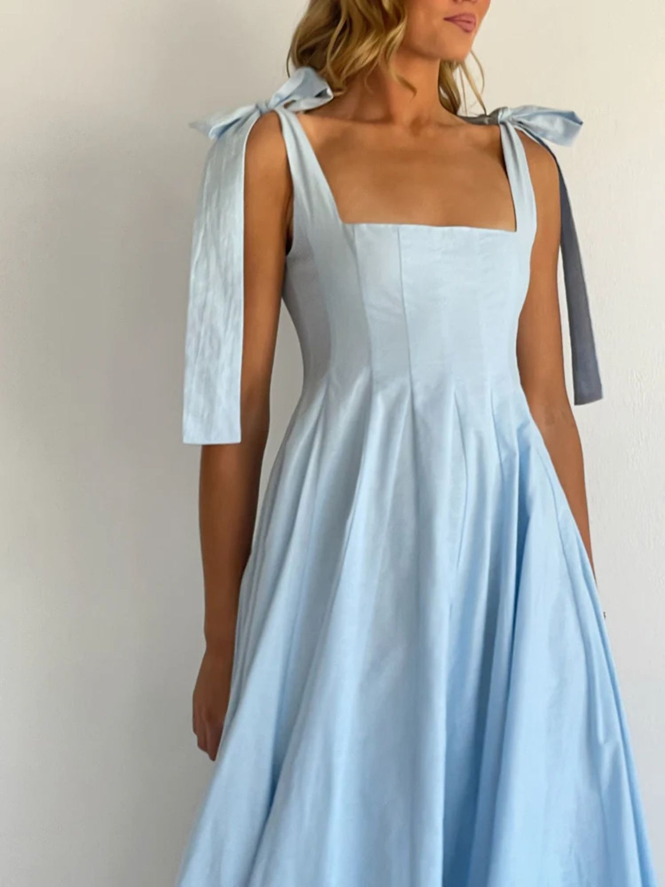 Pastel Promenade Tie-Shoulder Maxi Dress | 3 Colors-Tactilefable