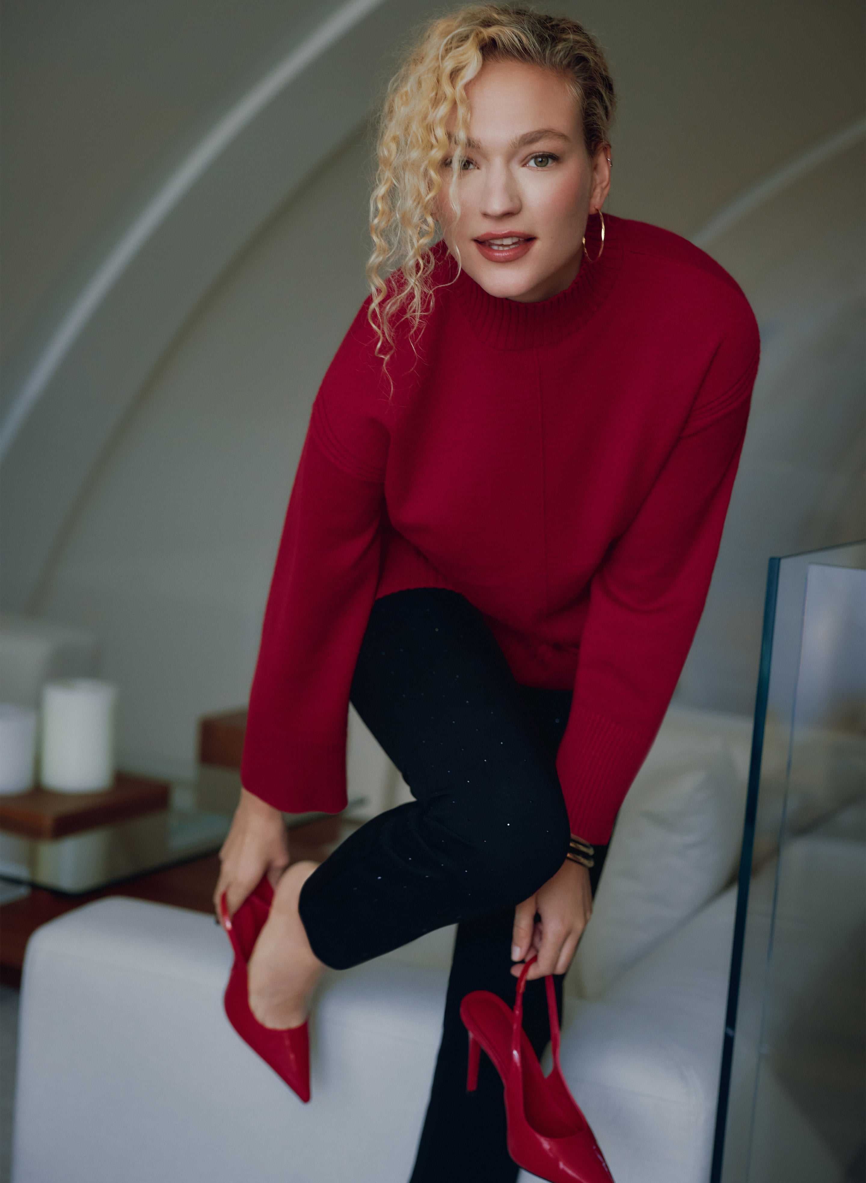 Mock Neck Sweater-Tactilefable