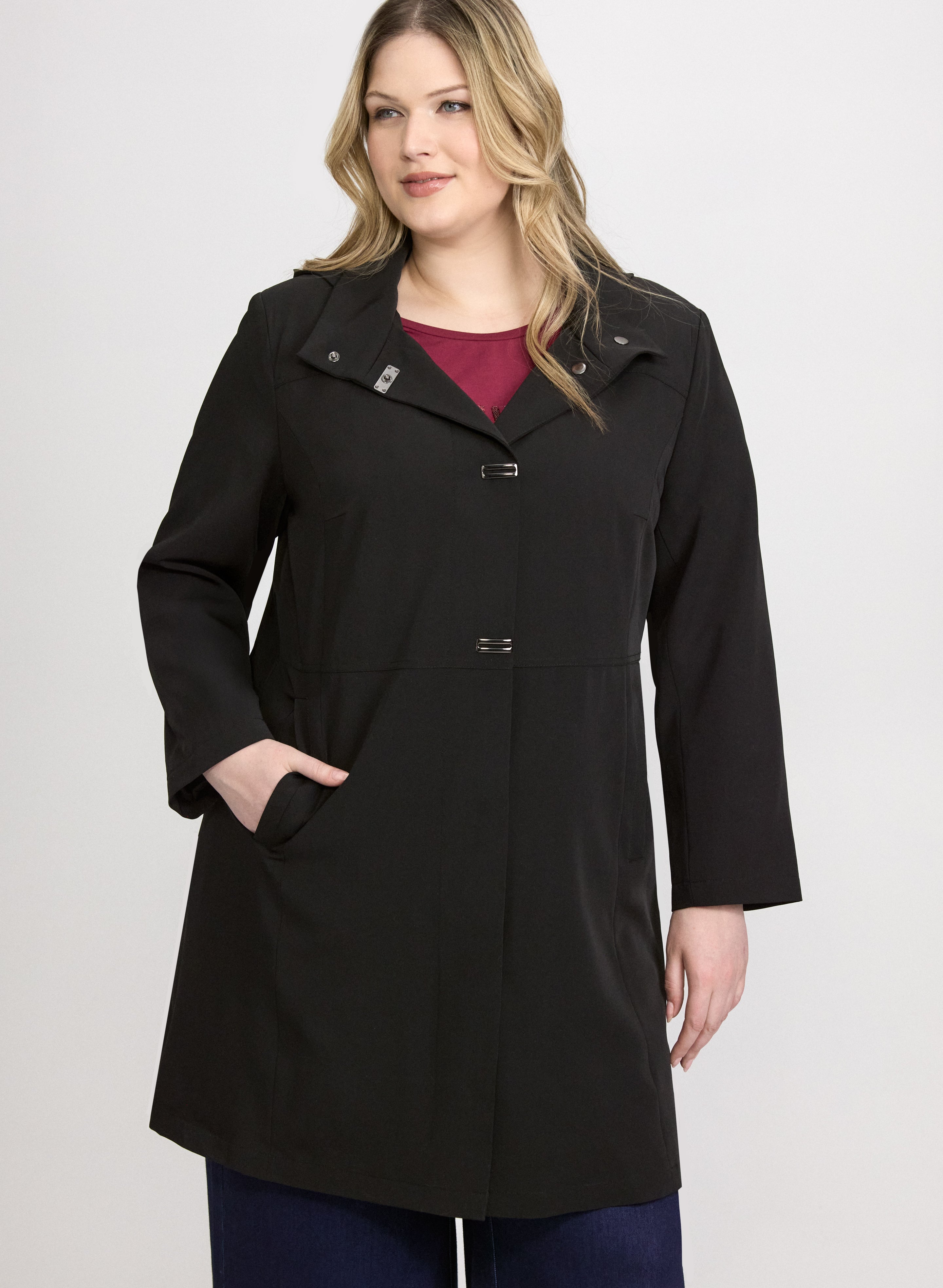 Snap-Button Raincoat-Tactilefable