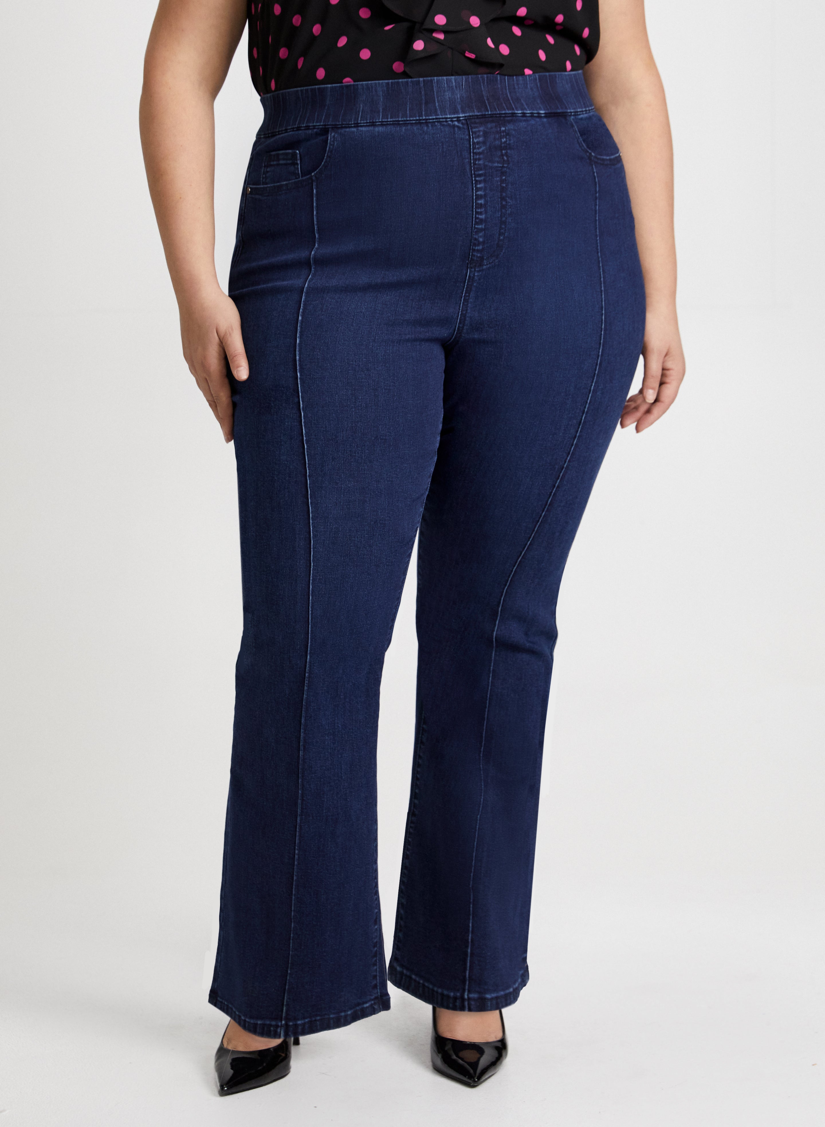 Pull-On Bootcut Jeans-Tactilefable