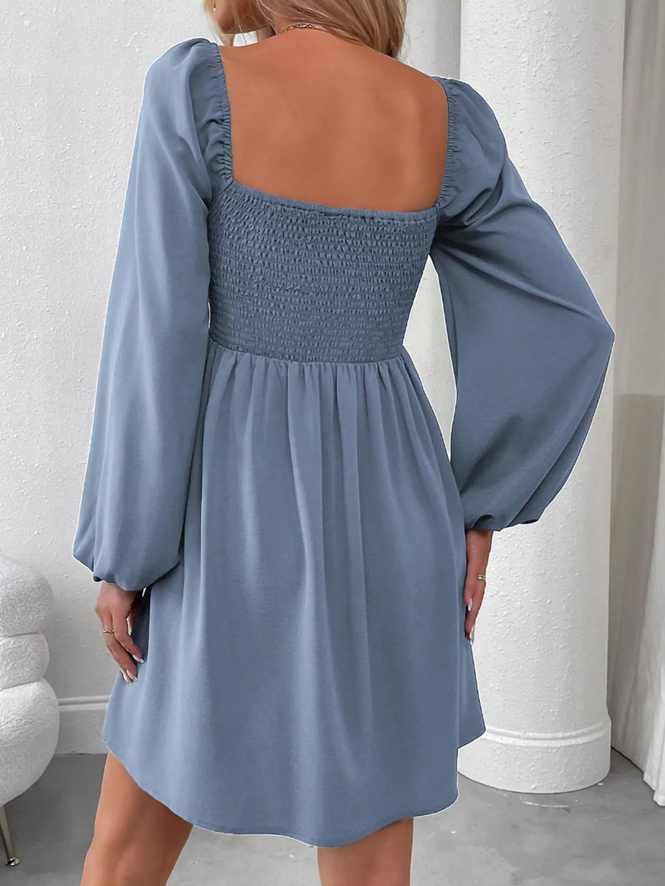 Daisy Rue Ruched Babydoll Mini Dress | 8 Colors | Poundton-Tactilefable