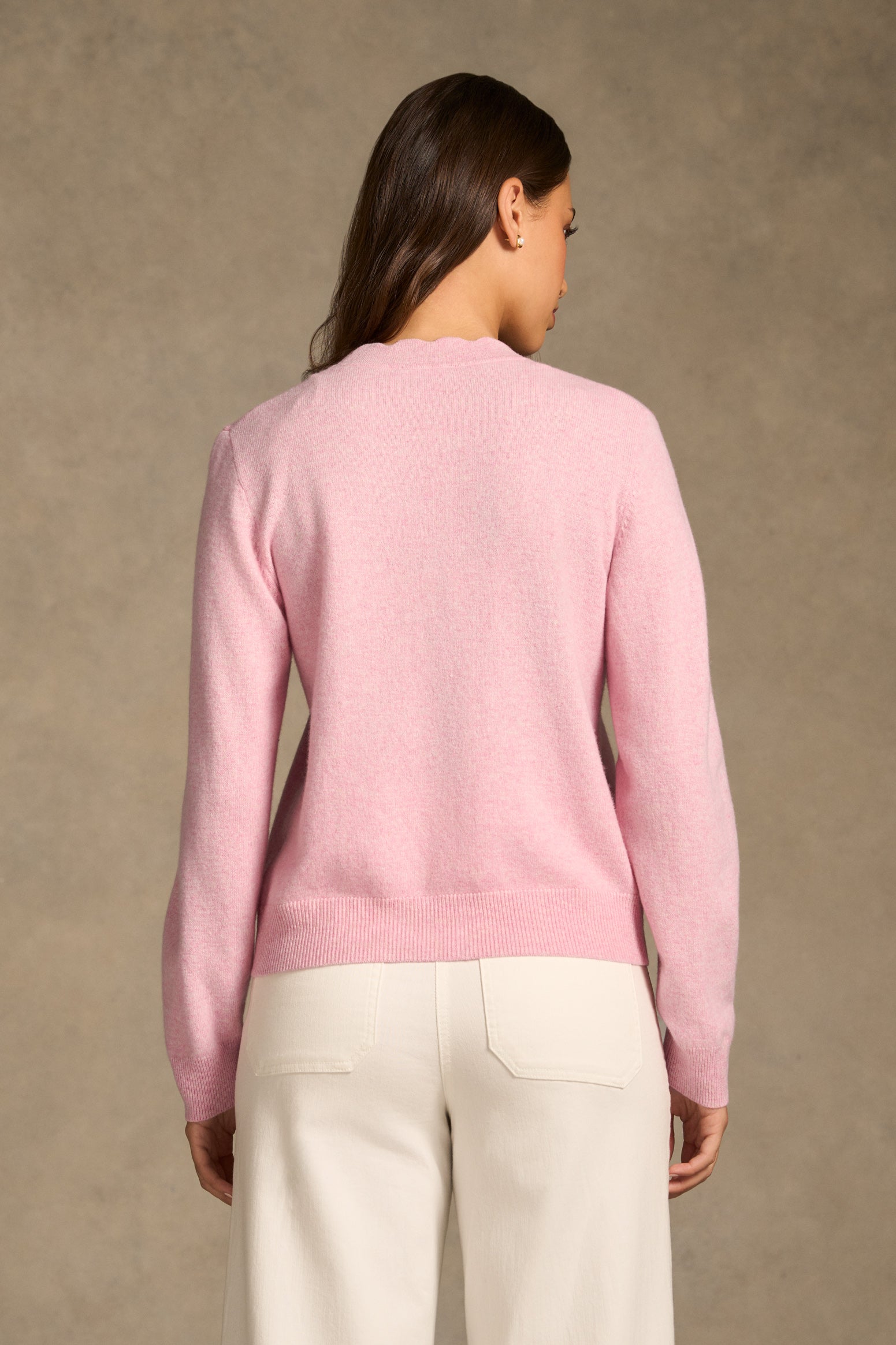 Diamonti Button Cardigan - Chateau Pink-Tactilefable